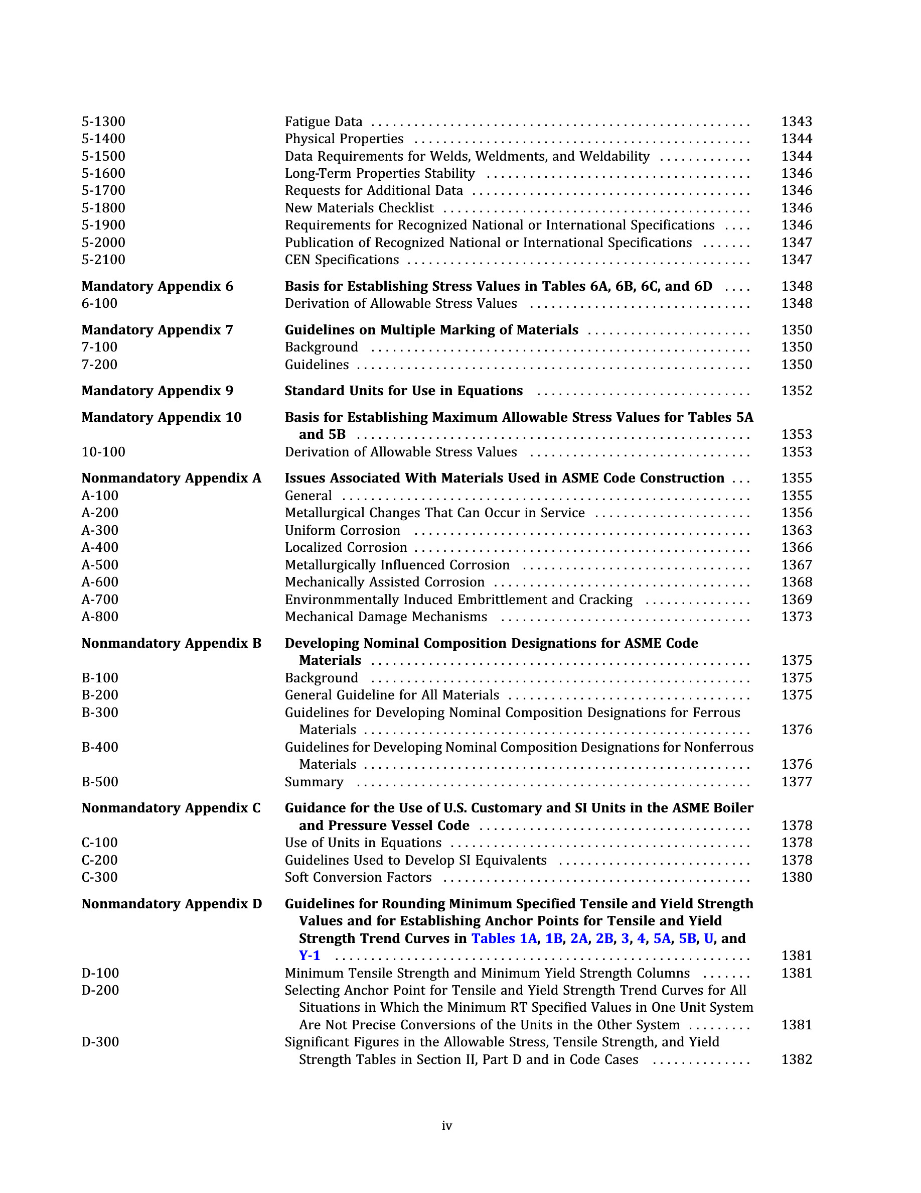 Cover preview — ASME BPVC.II.D.M-2025 Section II, Materials, Part D, Properties (Metric) — Page 6