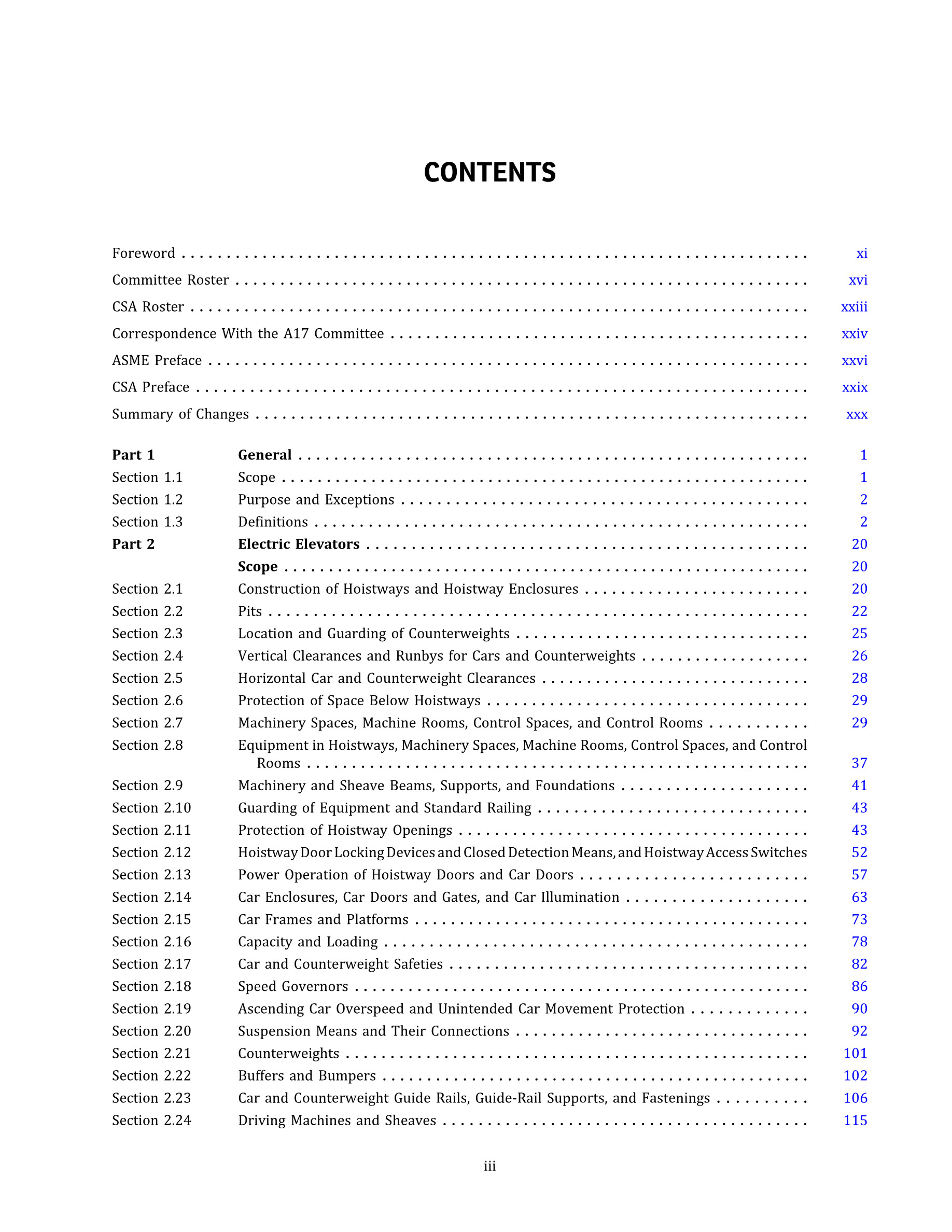 Cover preview — ASME A17.1-2025/CSA B44:25 Safety Code for Elevators and Escalators — Page 4