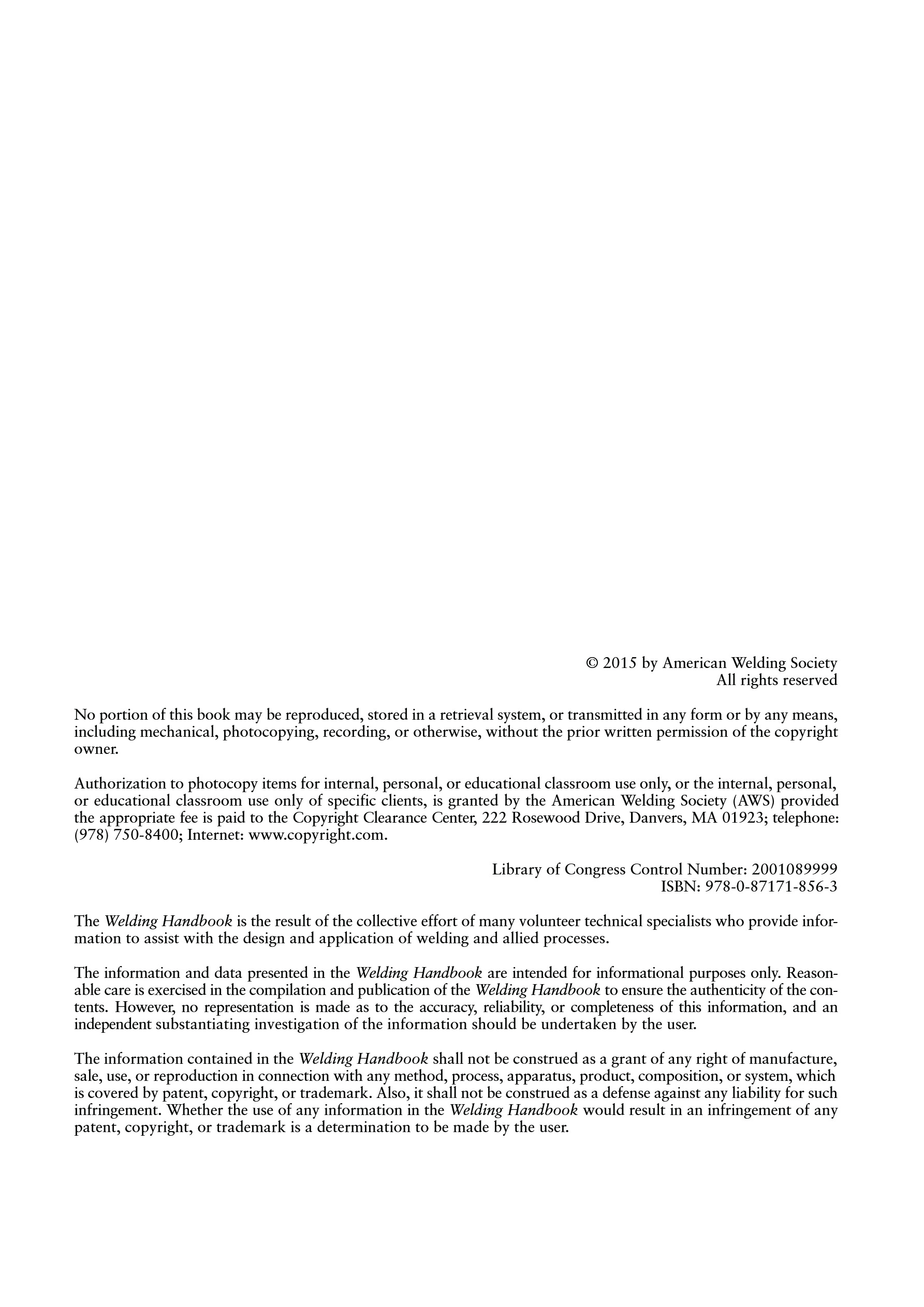 Cover preview — AWS WHB-5.9 Welding Handbook Volume 5 – Materials and Applications, Part 2 — Page 4