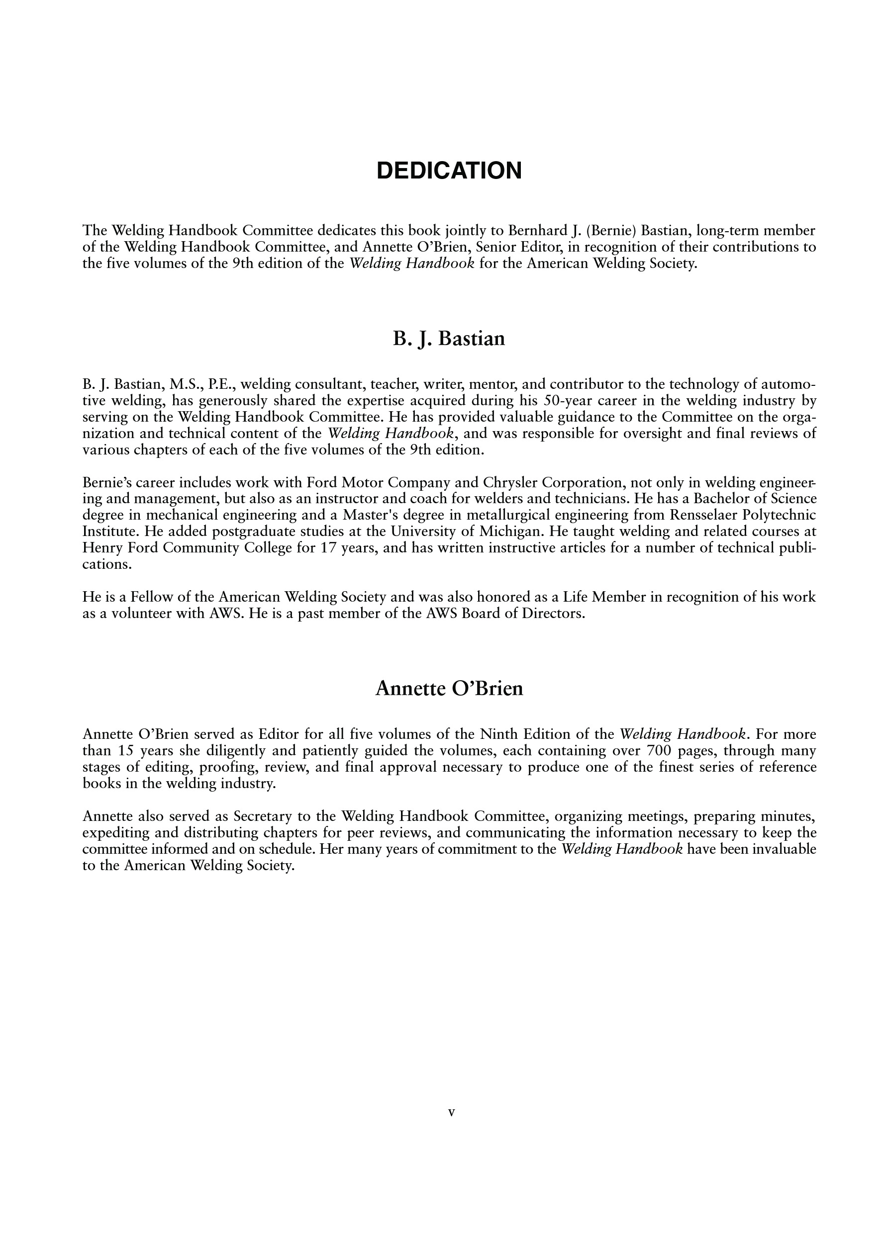 Cover preview — AWS WHB-5.9 Welding Handbook Volume 5 – Materials and Applications, Part 2 — Page 5