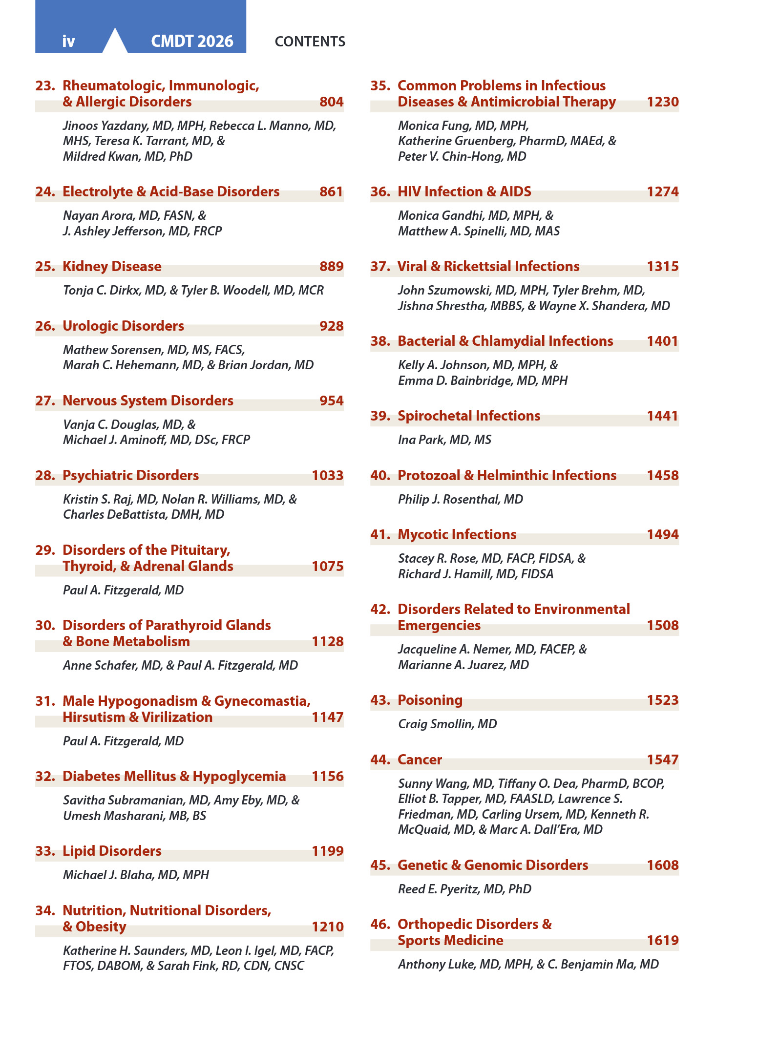 Cover preview — CURRENT Medical Diagnosis & Treatment 2026 65th Edition — Page 7