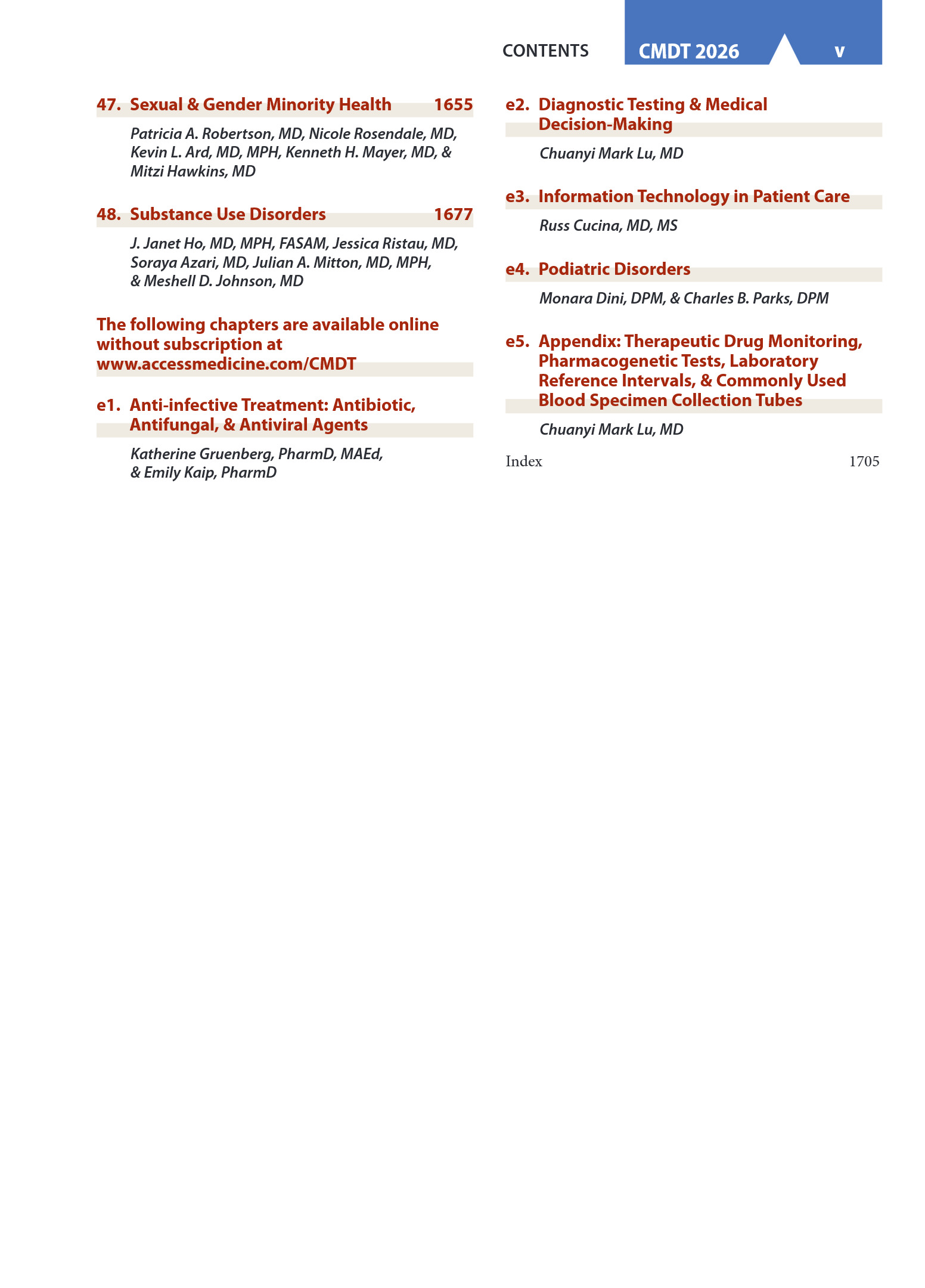 Cover preview — CURRENT Medical Diagnosis & Treatment 2026 65th Edition — Page 8