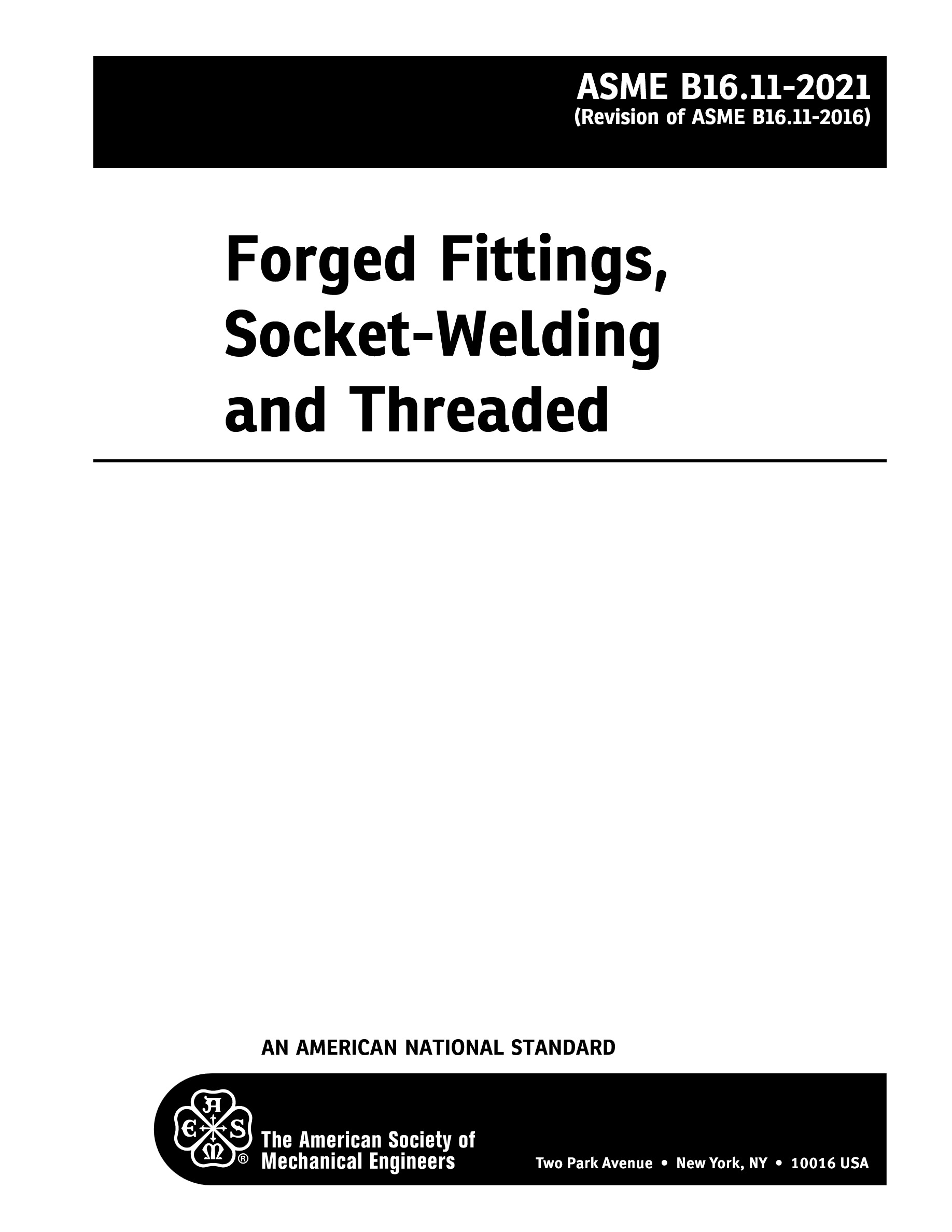 Cover preview — ASME B16.11-2024 Forged Fittings, Socket-Welding and Threaded — Page 2