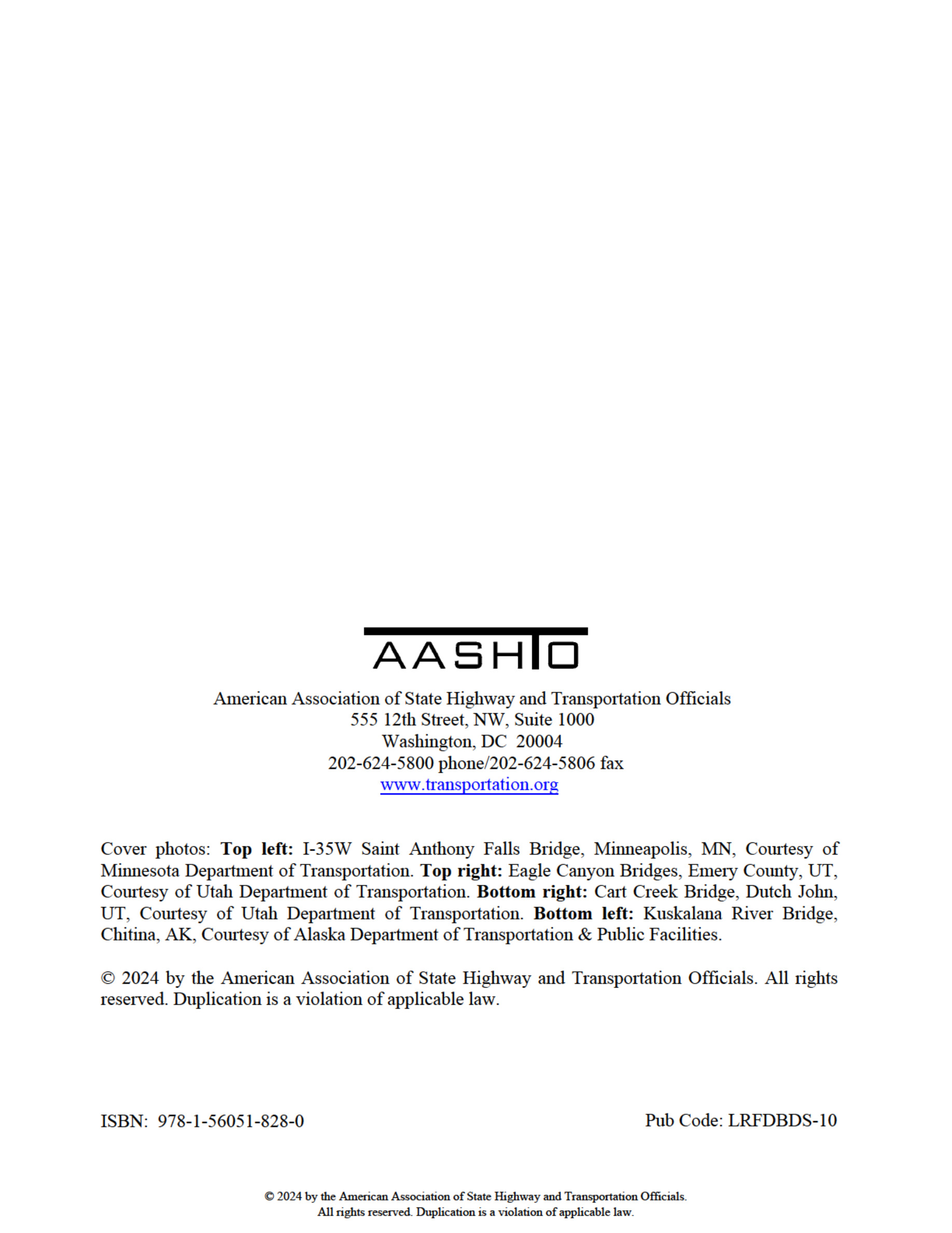 Cover preview — AASHTO LRFDBDS-10 LRFD Bridge Design Specifications, 10th Edition — Page 4