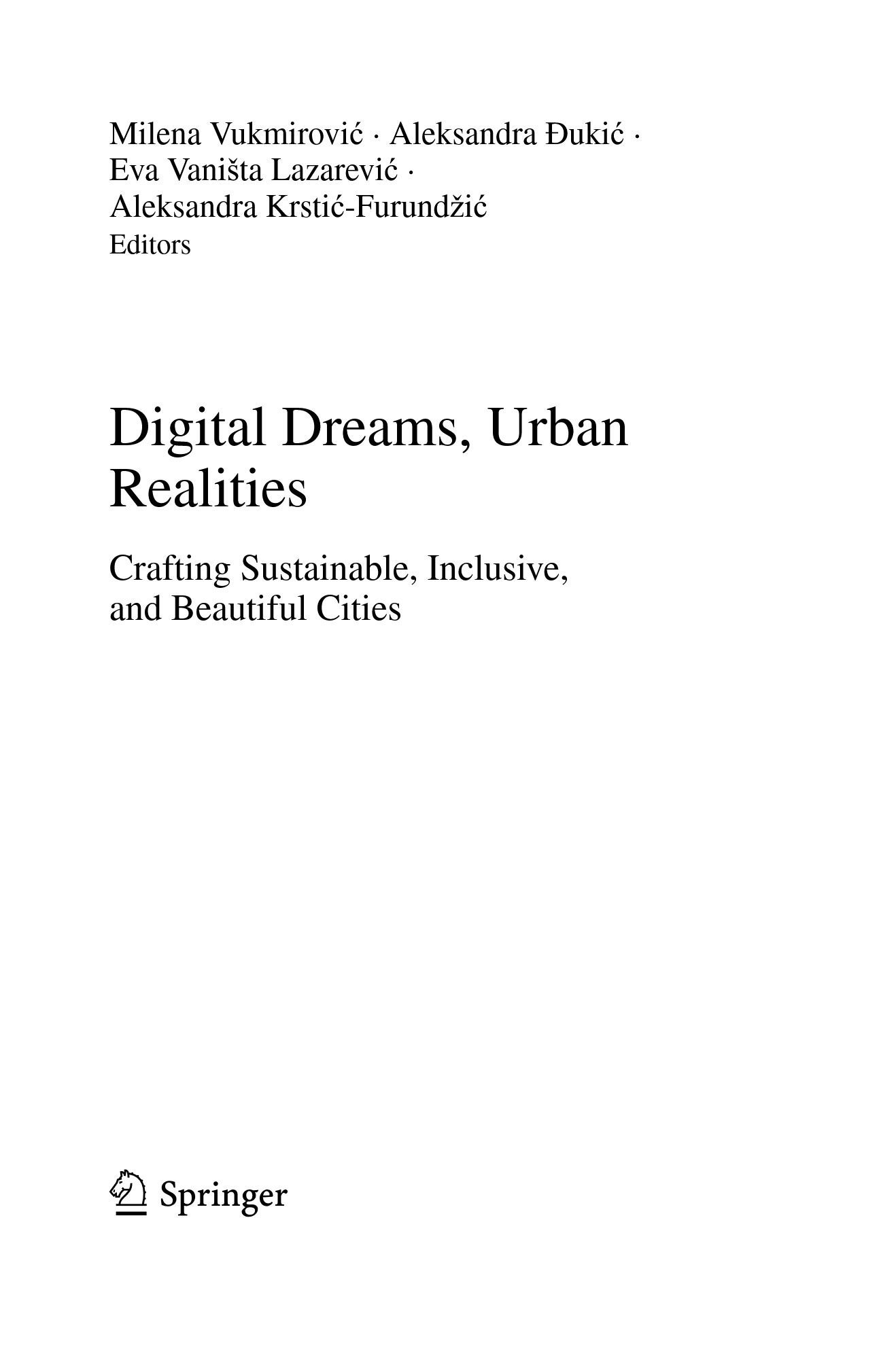 Cover preview — Digital Dreams, Urban Realities: Crafting Sustainable, Inclusive, and Beautiful Cities (The Urban Book Series) — Page 4