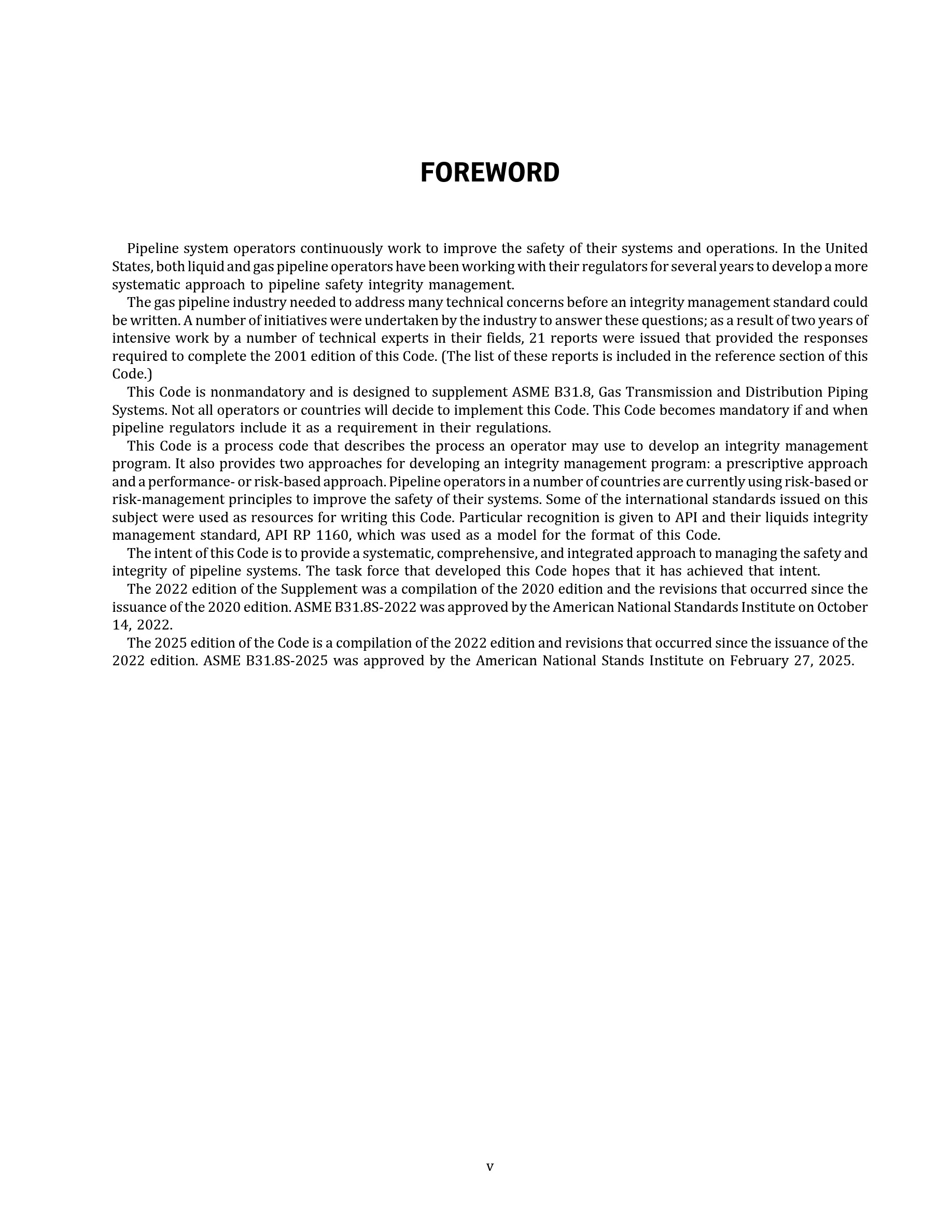 Cover preview — ASME B31.8S-2025 Managing System Integrity of Gas Pipelines — Page 6