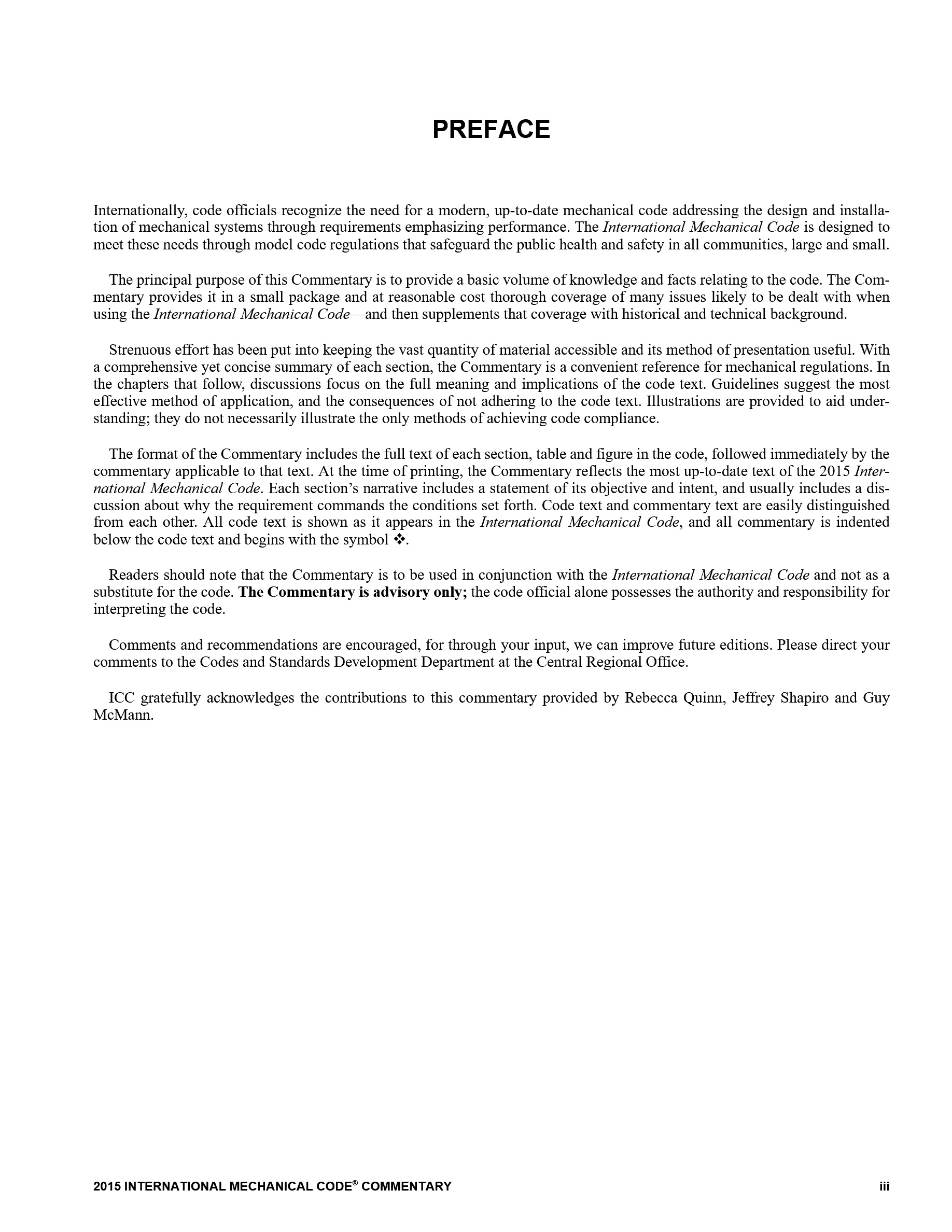 Cover preview — 2015 International Mechanical Code: Code & Commentary — Page 4