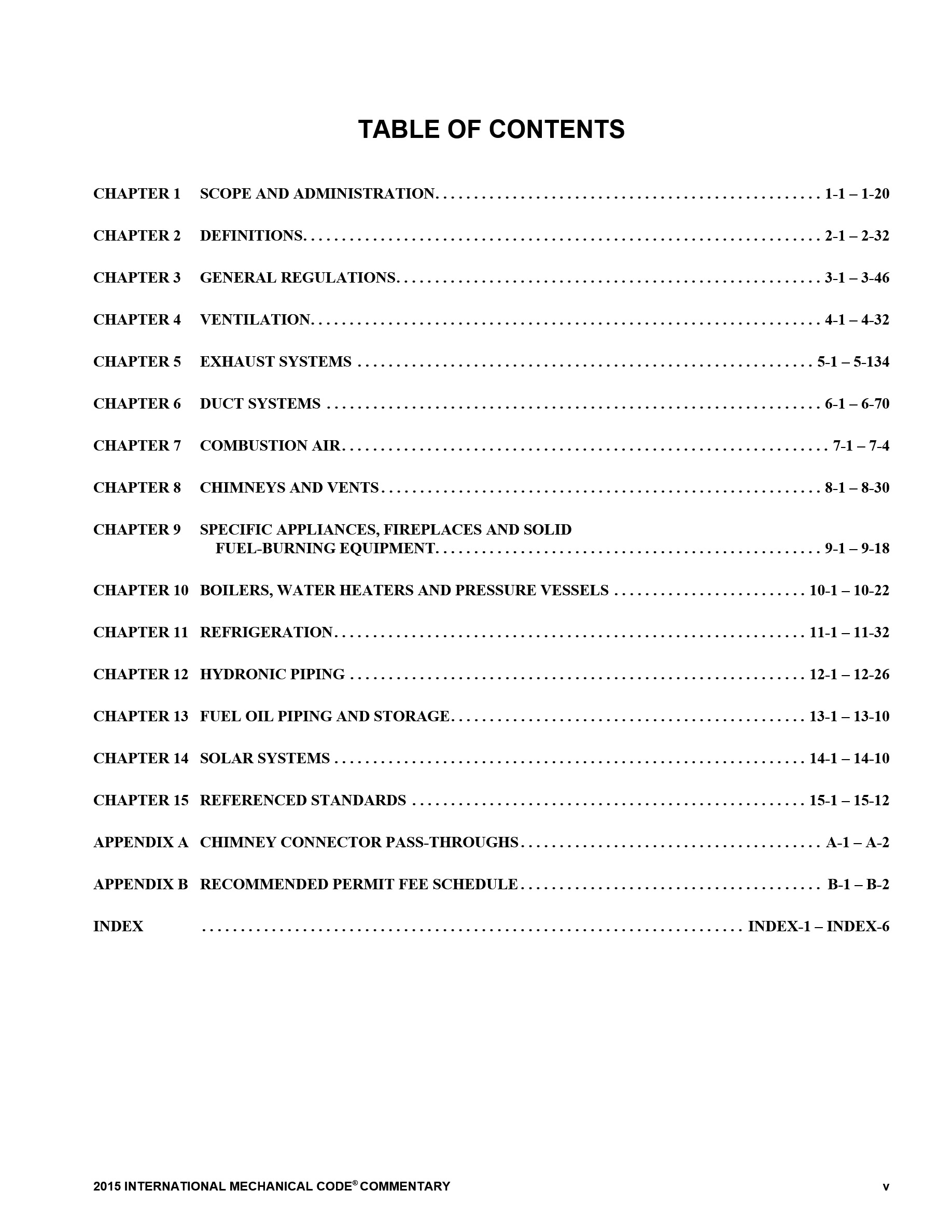 Cover preview — 2015 International Mechanical Code: Code & Commentary — Page 6