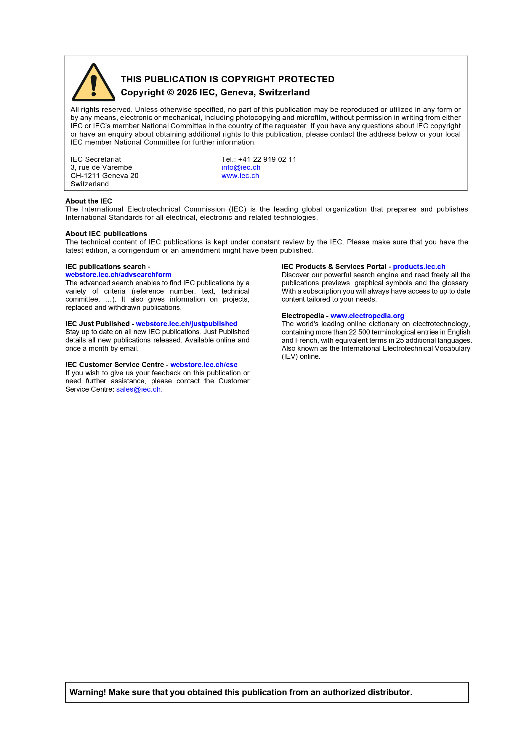 Cover preview — IEC 61000-4-30 Ed. 4.0:2025 Electromagnetic Compatibility (EMC) — Part 4-30: Testing and Measurement Techniques — Power Quality Measurement Methods — Page 2