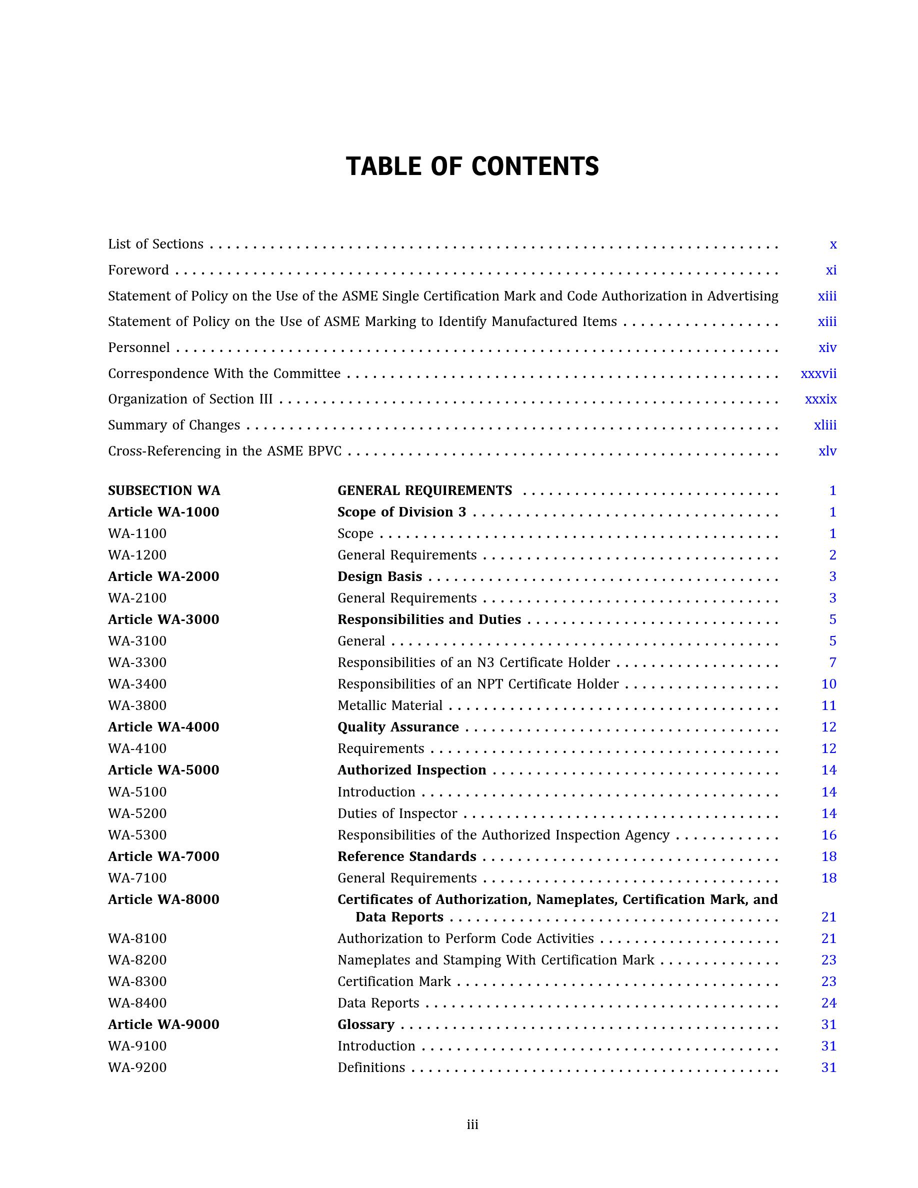 Cover preview — ASME BPVC.III.3-2025 Section III, Rules for Construction of Nuclear Facility Components, Division 3, Containment Systems for Transportation and Storage of Spent Nuclear Fuel and High-Level Radioactive Material — Page 5