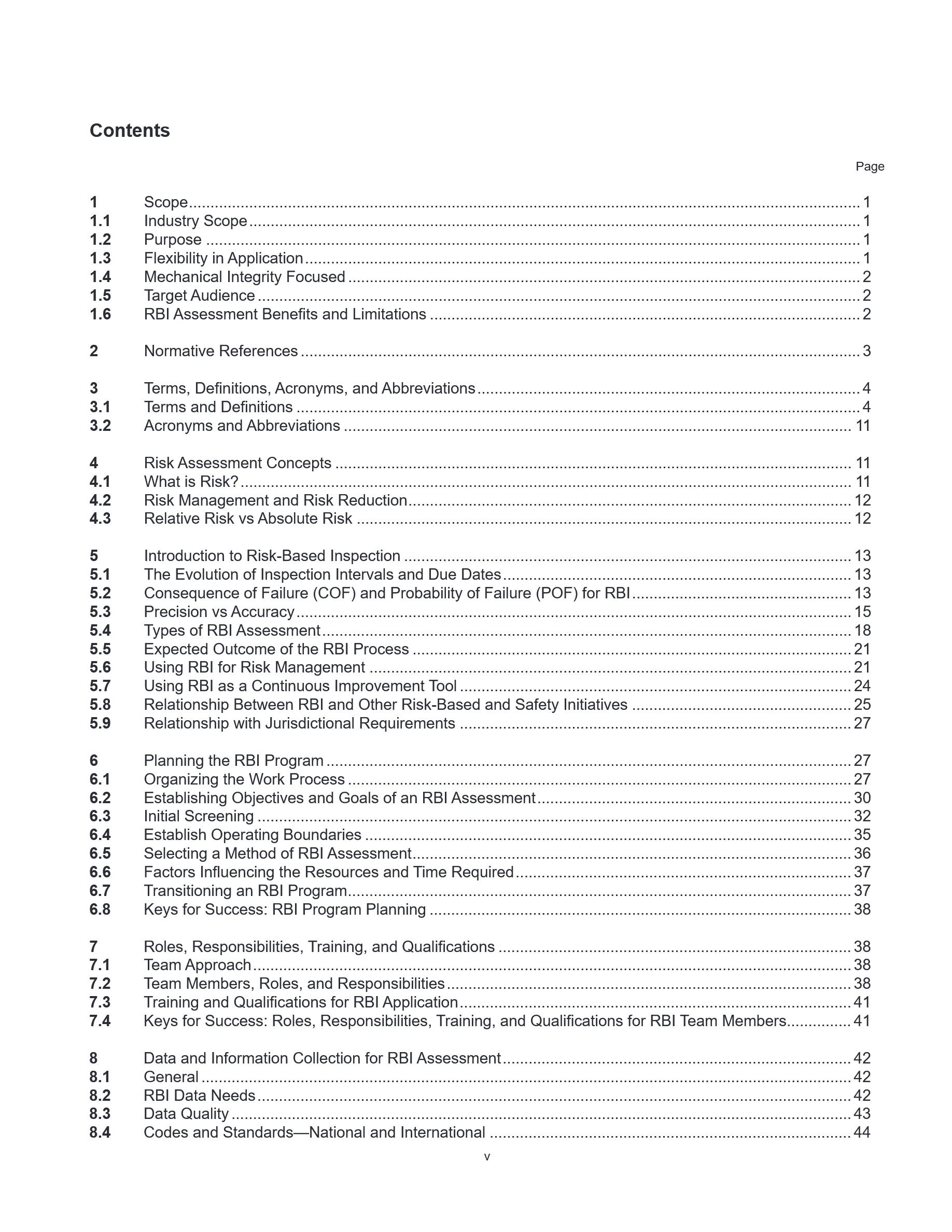 Cover preview — API RP 580 Elements of a Risk-Based Inspection Program, Fourth Edition, Includes Addendum 1 (2025) — Page 5