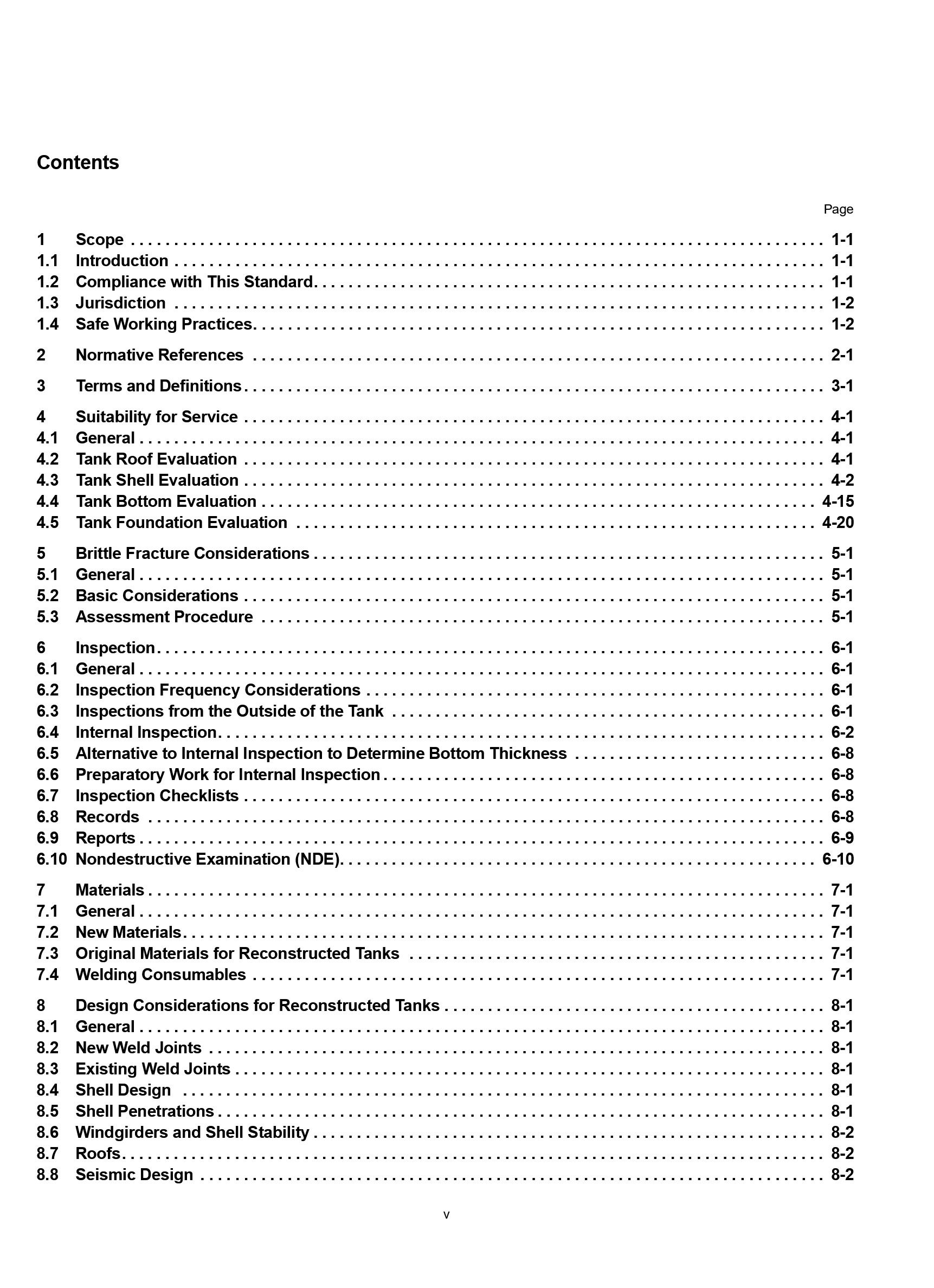 Cover preview — API 653 Tank Inspection, Repair, Alteration, and Reconstruction, Fifth Edition, Includes Addendum 1 (2018), Addendum 2 (2020), Addendum 3 (2023), Addendum 4 (2025), Errata 1 (2020), and Errata 2 (2025) — Page 6