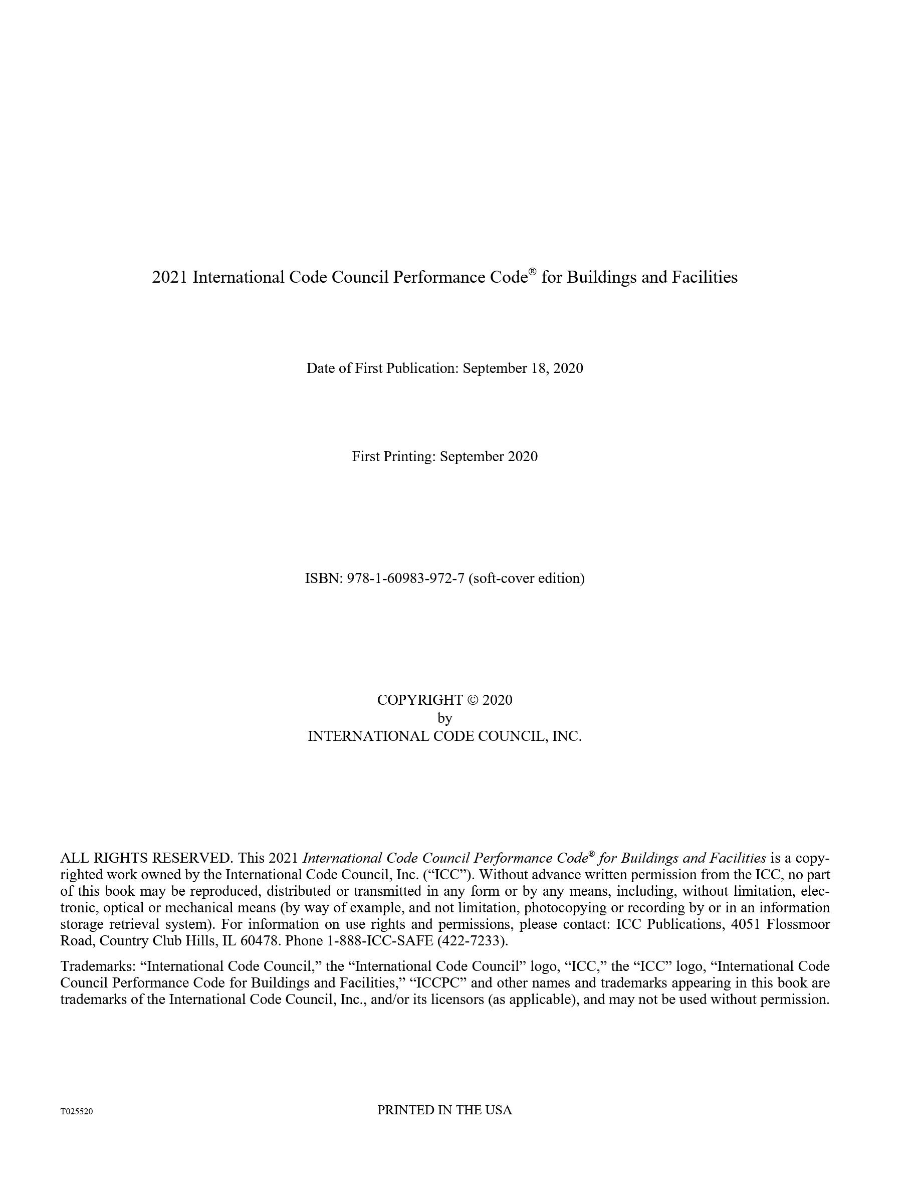 Cover preview — 2021 ICC Performance Code for Buildings and Facilities — Page 3