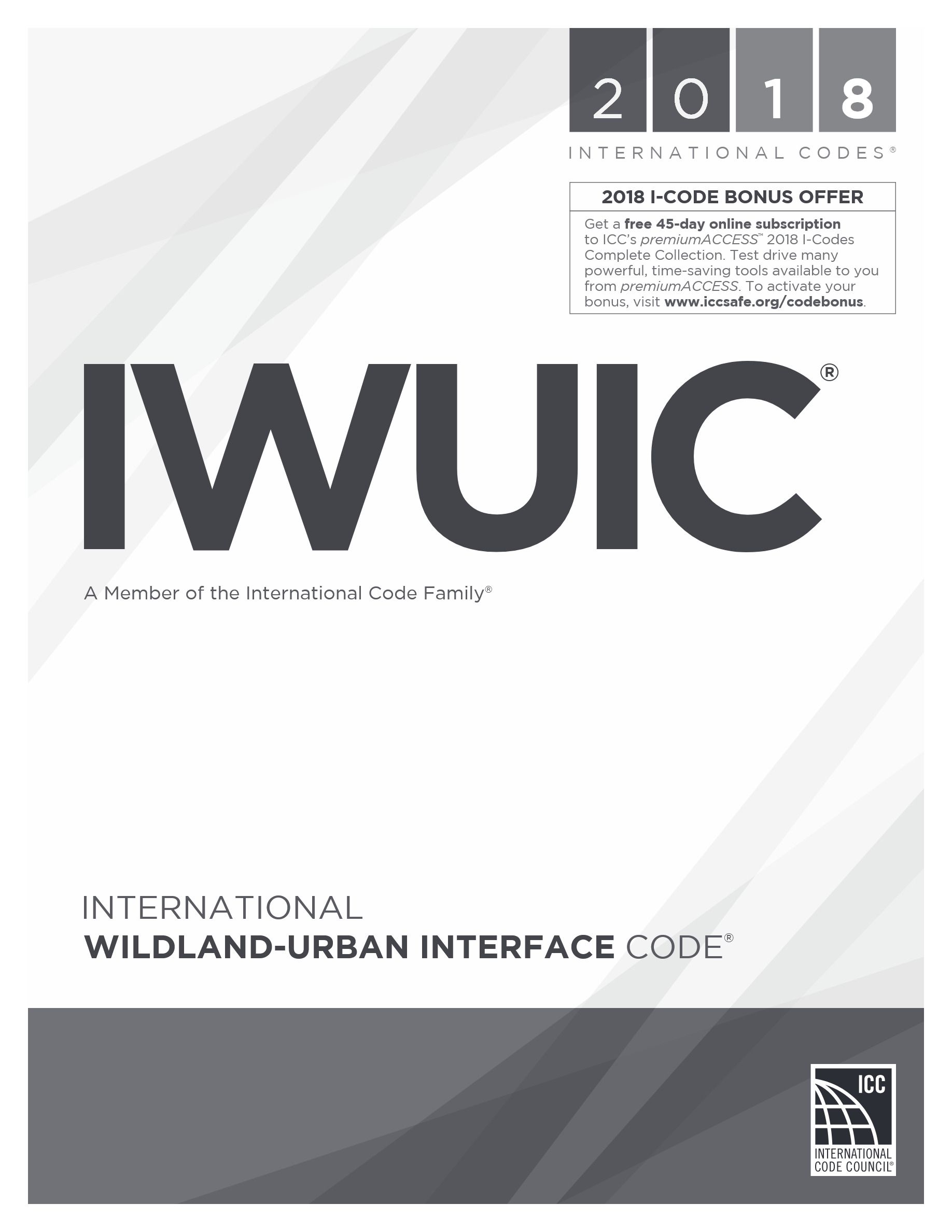 Cover preview — 2018 International Wildland-Urban Interface Code — Page 2