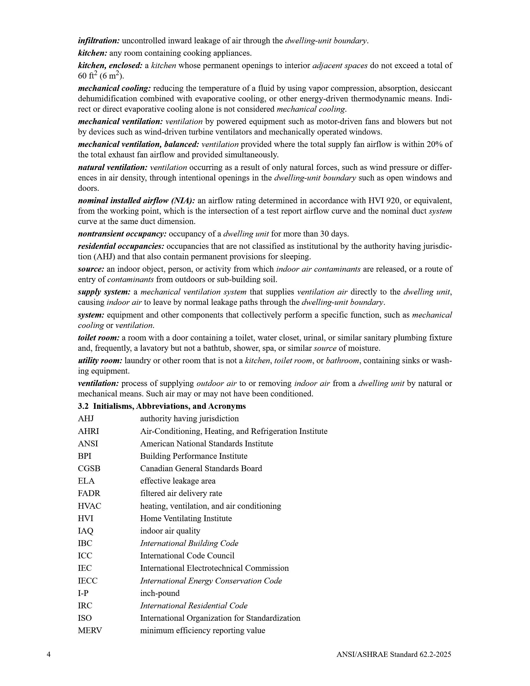 Cover preview — ANSI/ASHRAE Standard 62.2-2025 — Ventilation and Acceptable Indoor Air Quality in Residential Buildings — Page 6