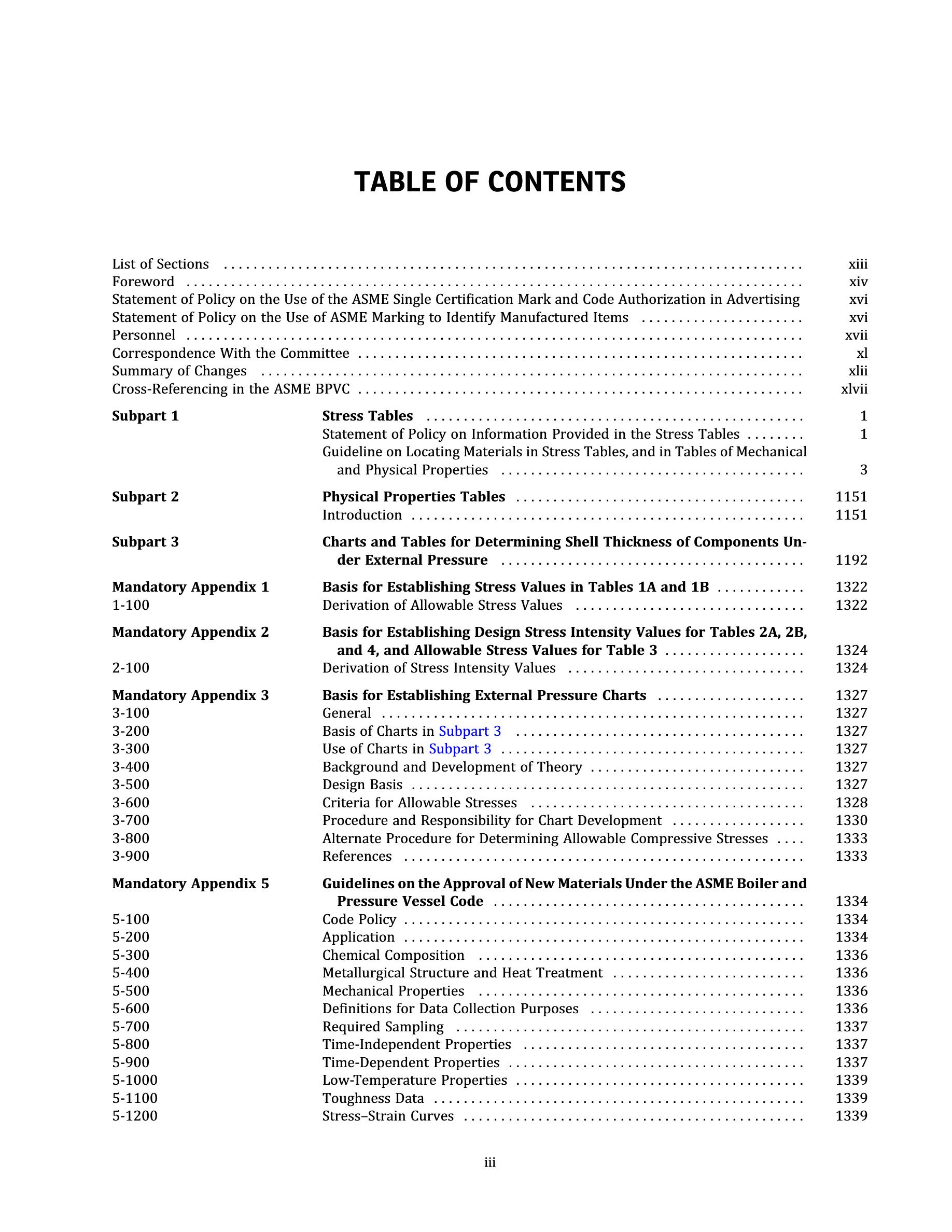 Cover preview — ASME BPVC.II.D.C-2025 Section II, Materials, Part D, Properties (Customary) — Page 5