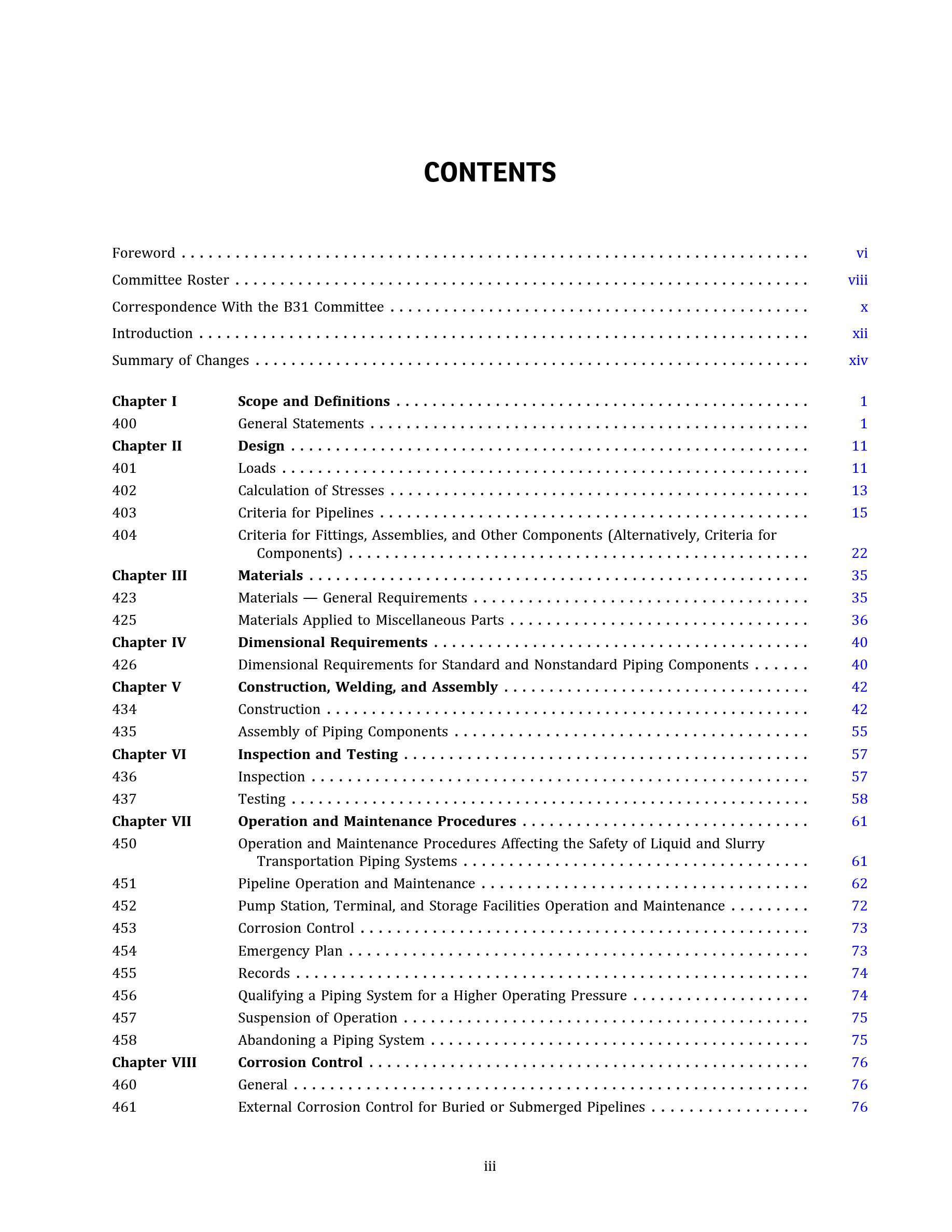 Cover preview — ASME B31.4-2025 Pipeline Transportation Systems for Liquids and Slurries — Page 4