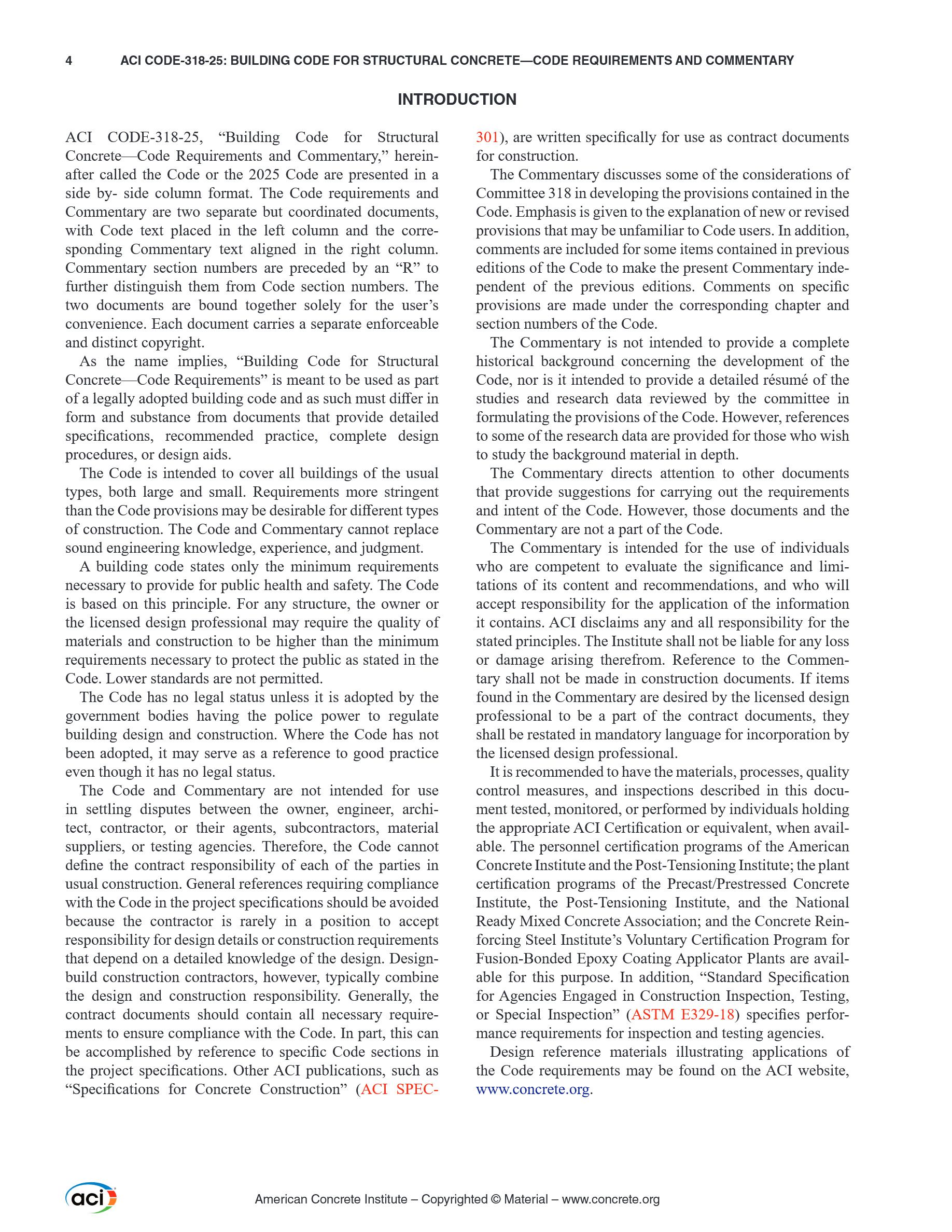 Cover preview — ACI CODE-318-25 Building Code for Structural Concrete — Code Requirements and Commentary — Page 5