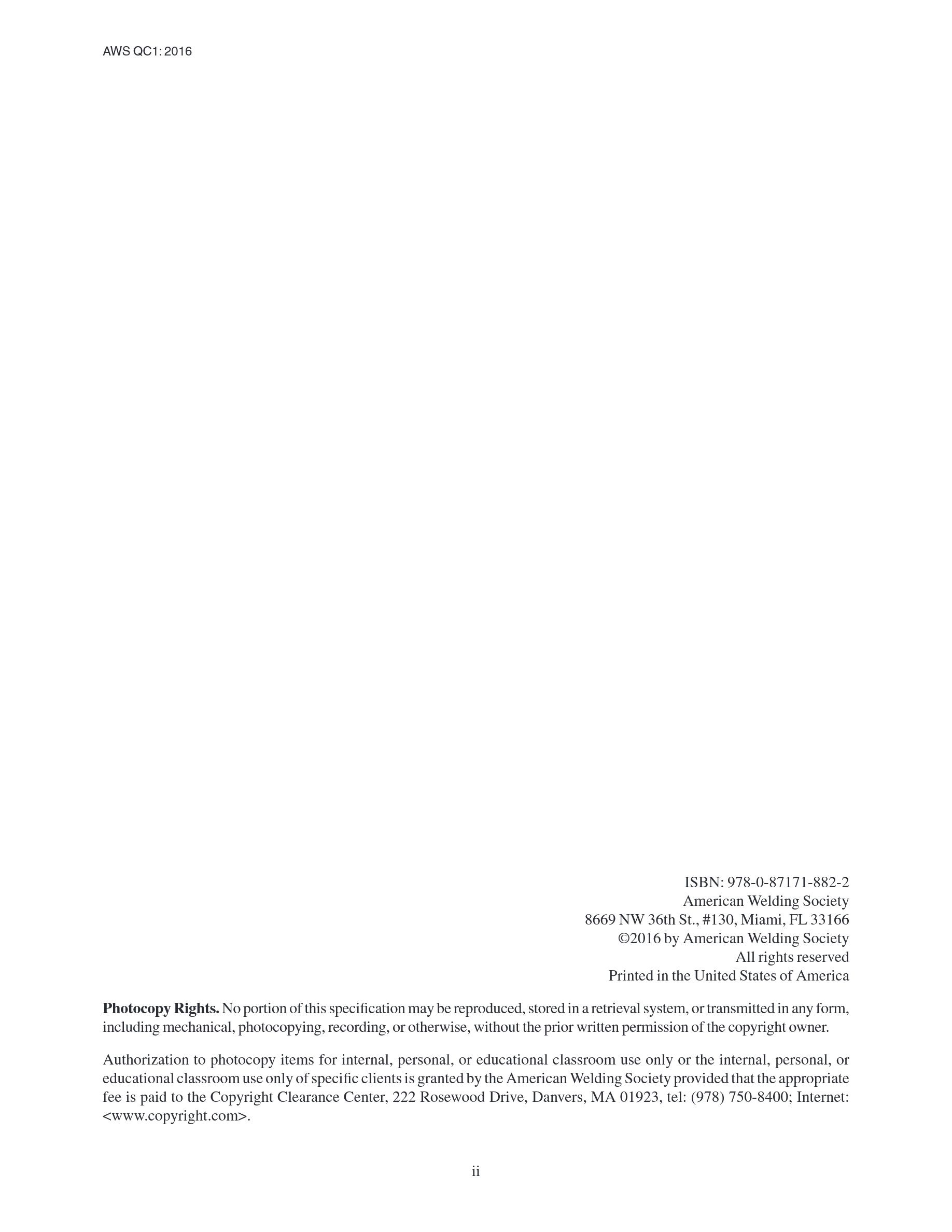 Cover preview — AWS QC1 Standard for AWS Certification of Welding Inspectors — Page 3