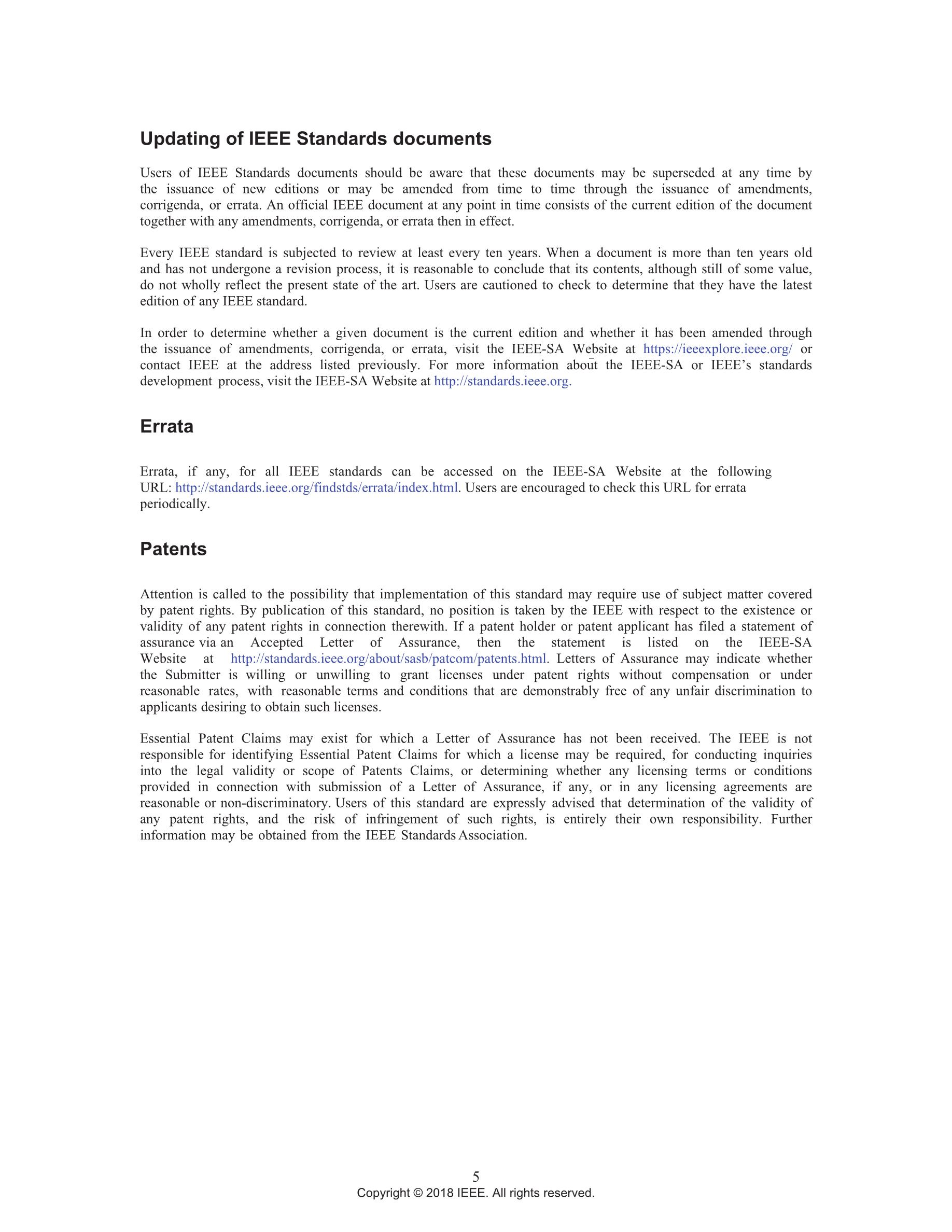 Cover preview — IEEE 1547-2018 - Standard for Interconnection and Interoperability of Distributed Energy Resources with Associated Electric Power Systems Interfaces — Page 6