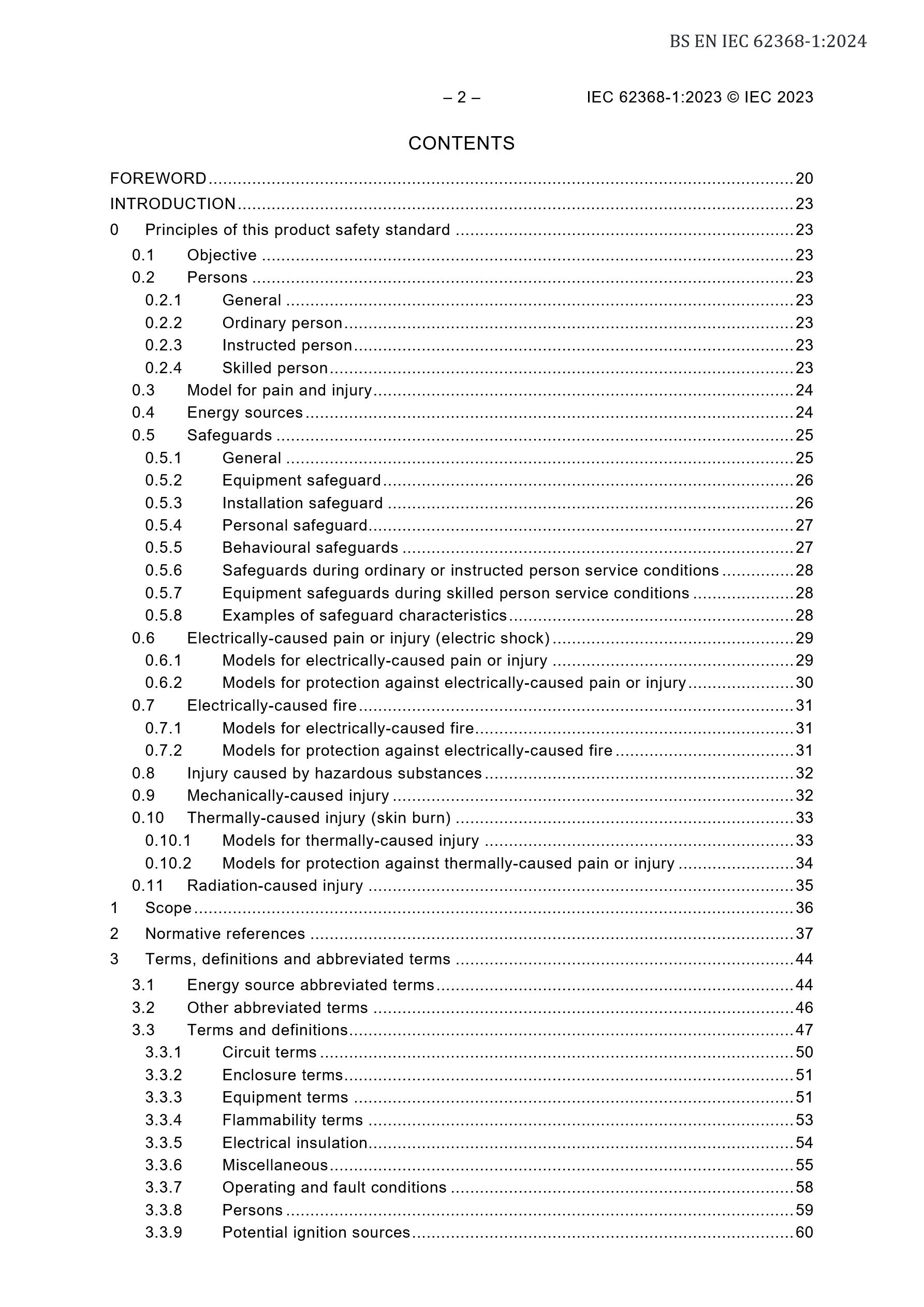 Cover preview — BS EN IEC 62368-1:2024+A11:2024 Audio/video, information and communication technology equipment - Safety requirements - Incorporating corrigendum July 2024 — Page 5