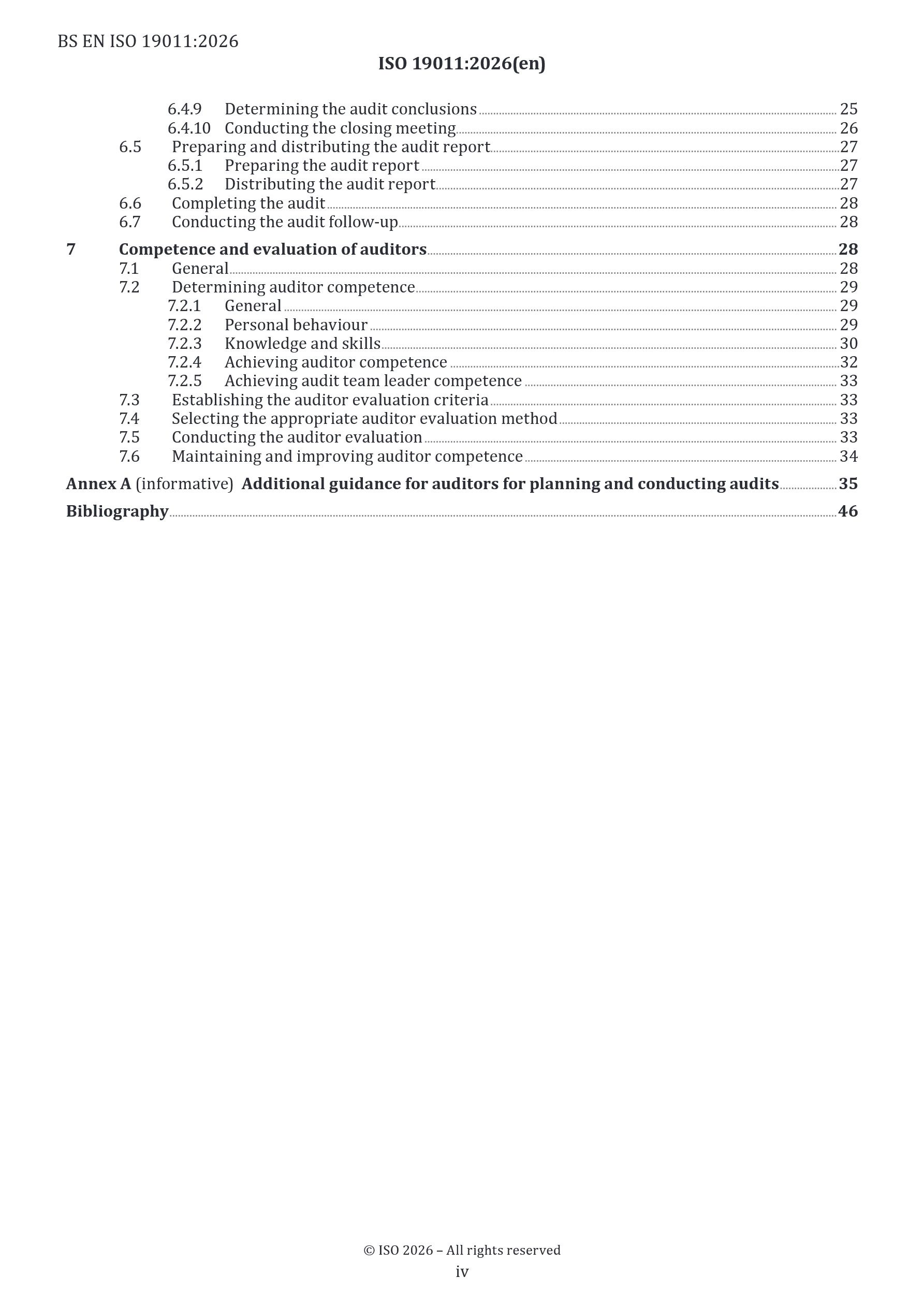 Cover preview — BS EN ISO 19011:2026 Guidelines for Auditing Management Systems — Page 6