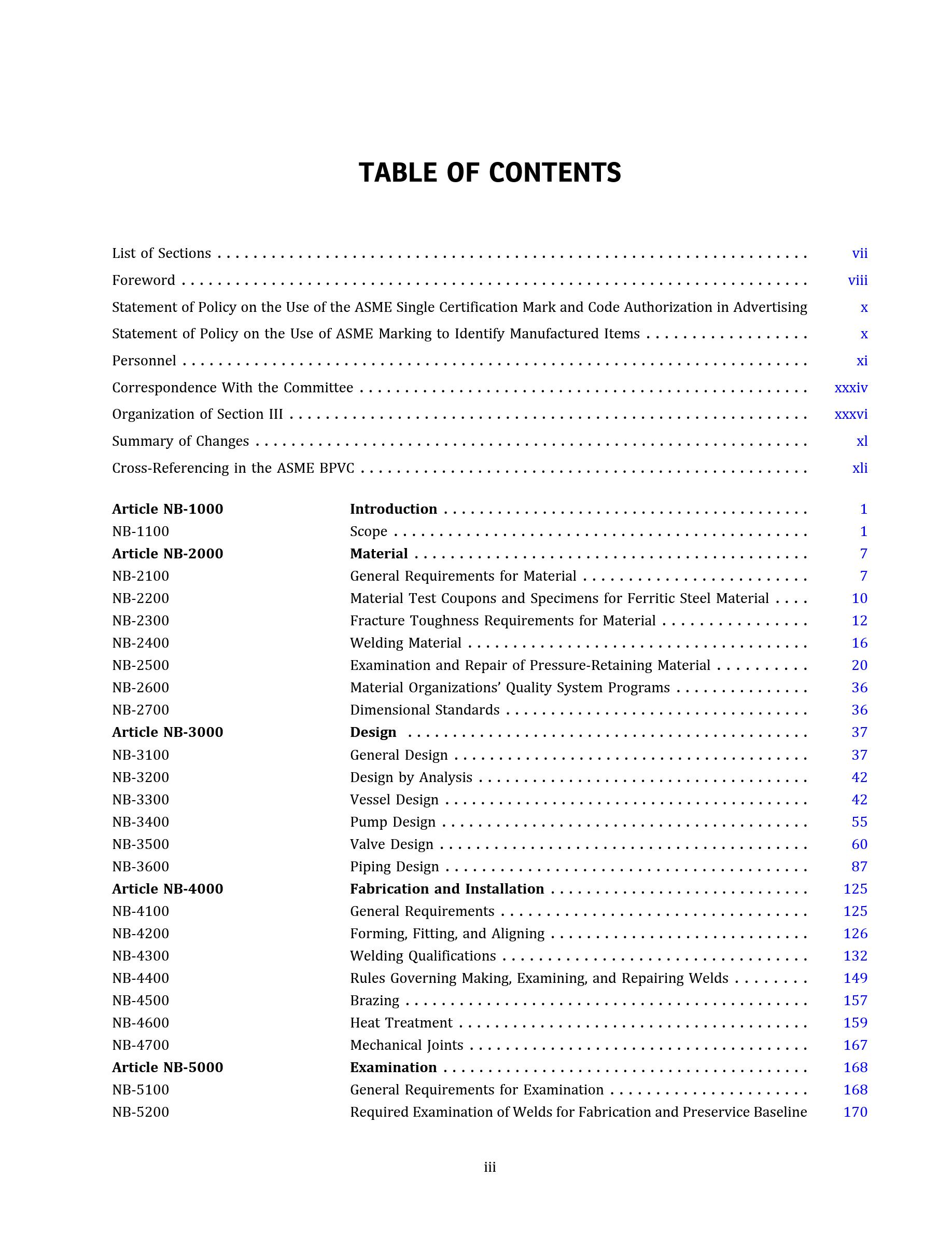 Cover preview — ASME BPVC.III.1.NB-2025 Section III, Rules for Construction of Nuclear Facility Components, Division 1, Subsection NB, Class 1 Components — Page 5