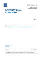 Cover preview — IEC 60601-1 Ed. 3.2 en:2020 Medical electrical equipment - Part 1: General requirements for basic safety and essential performance CONSOLIDATED EDITION — Page 3