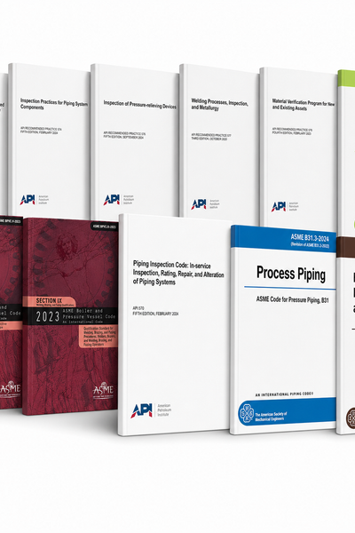Api 570 Books API 570 Piping Inspector Exam Study Reference Bundle — 2026 | PDF ...