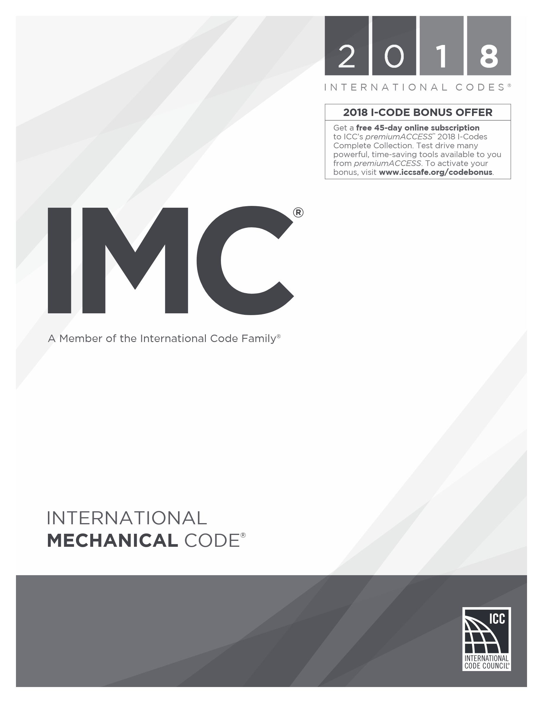 Cover preview — 2018 International Mechanical Code — Page 2