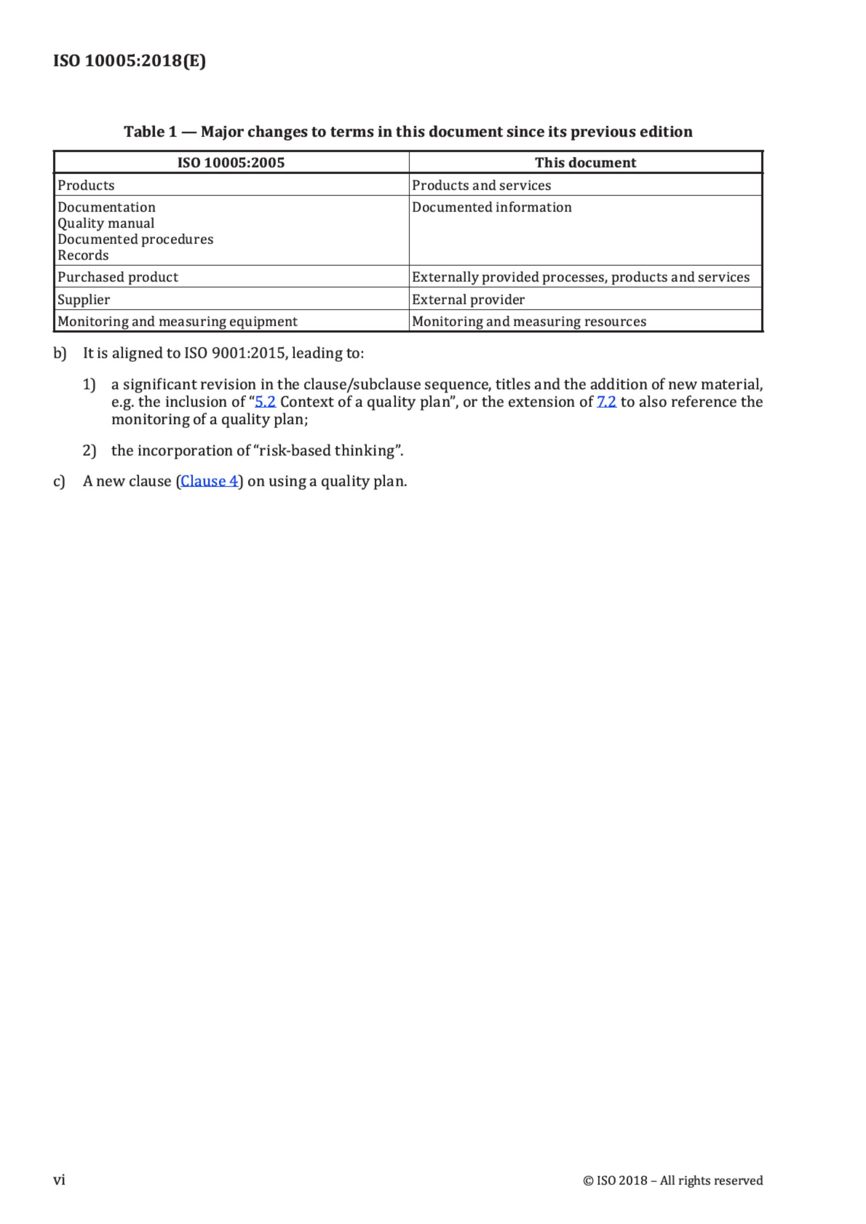 Cover preview — ISO 10005:2018 Quality Management — Guidelines for Quality Plans — Page 6