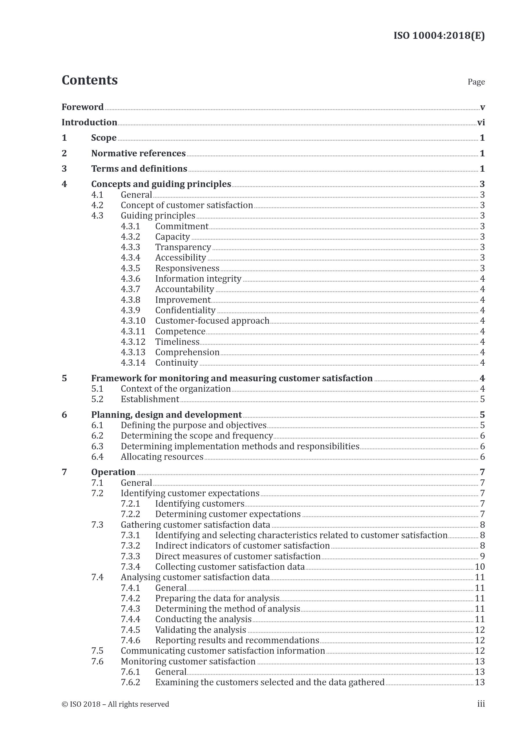 Cover preview — ISO 10004:2018 Quality Management — Customer Satisfaction — Guidelines for Monitoring and Measuring — Page 3
