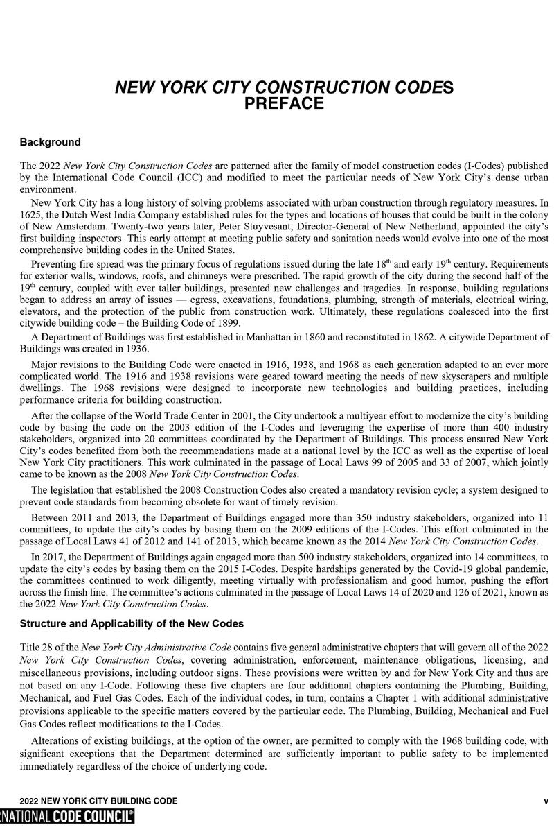 Ntc Building Code New York City Building Code ICC NYC-BC-2022 | Publications Office