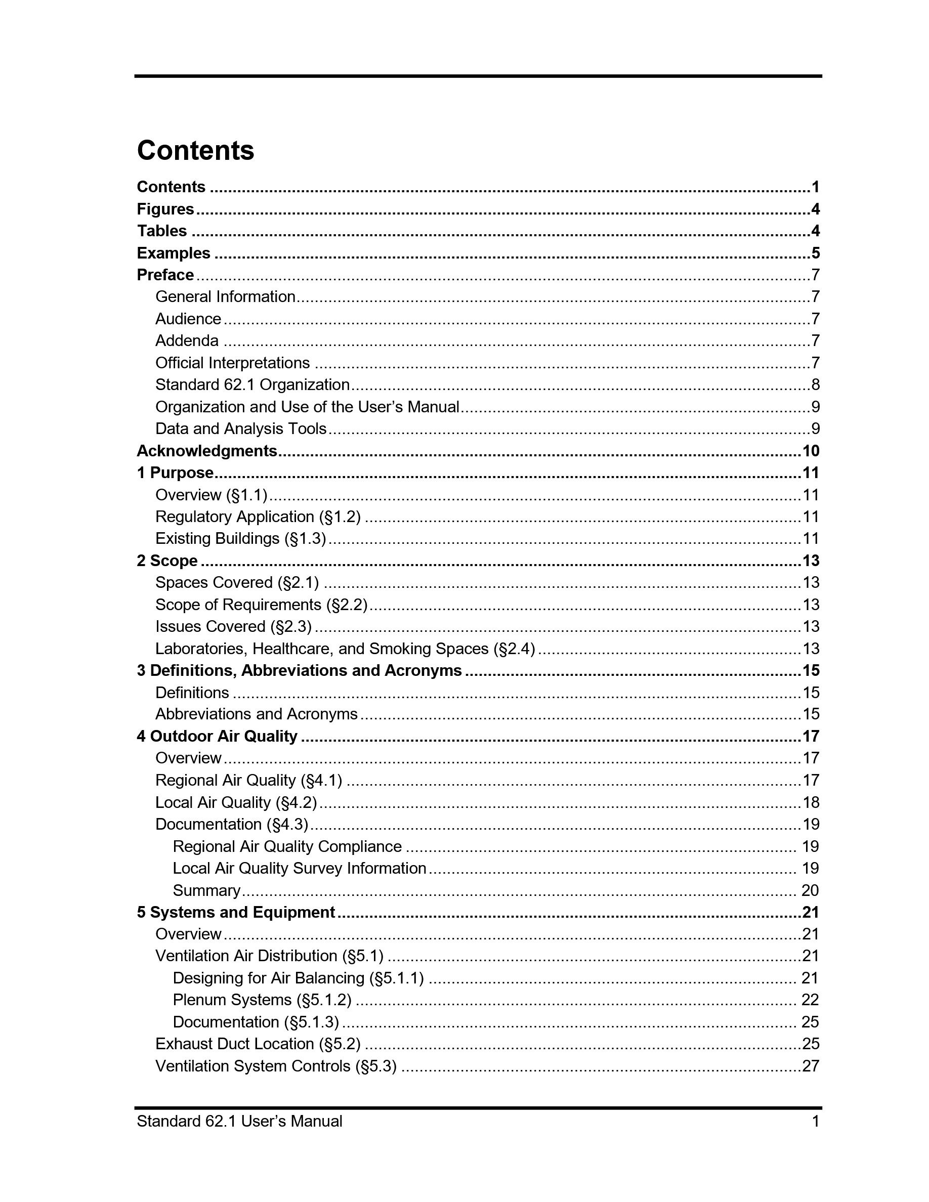 Cover preview — ASHRAE 62.1 User's Manual - Based on ANSI/ASHRAE Standard 62.1-2019, Ventilation for Acceptable Indoor Air Quality — Page 5