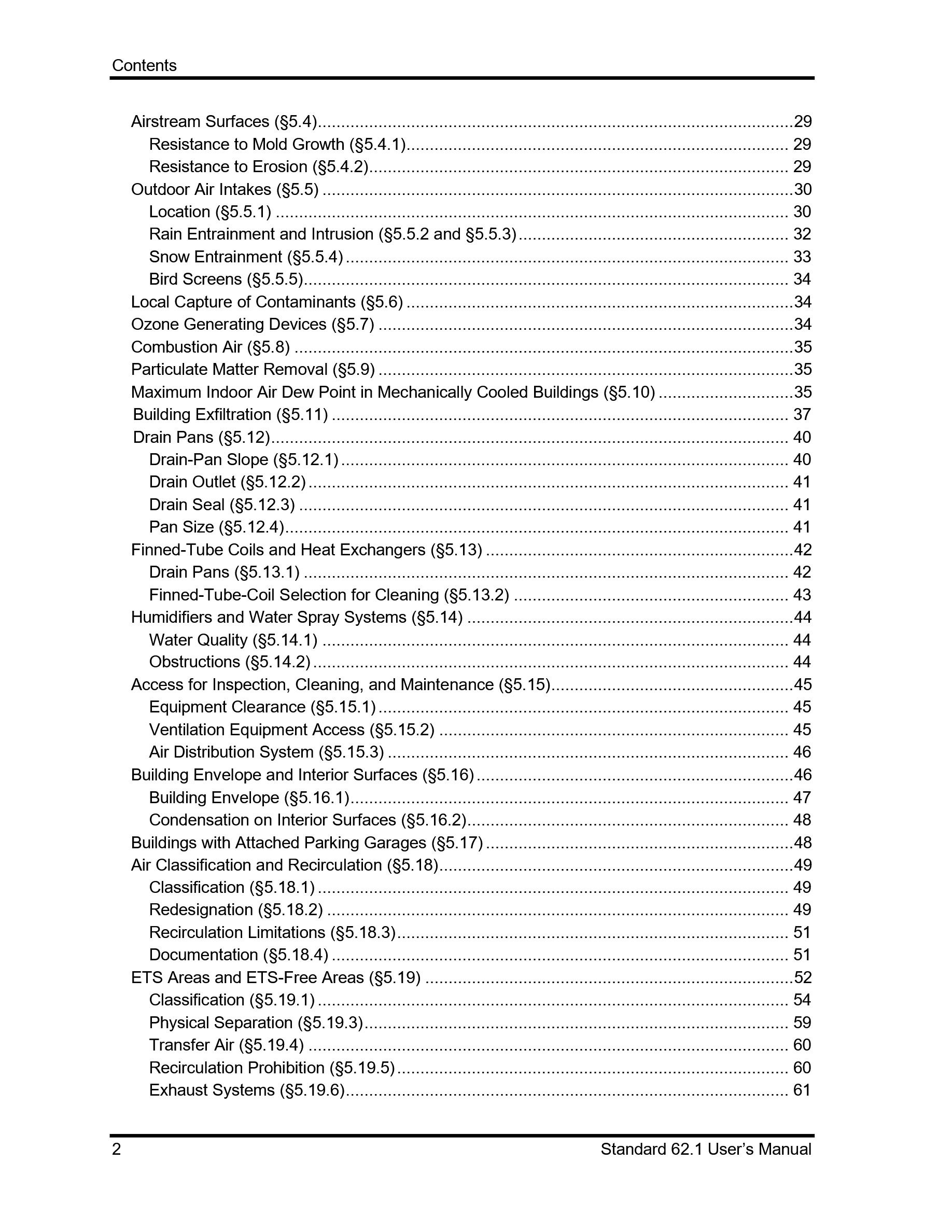 Cover preview — ASHRAE 62.1 User's Manual - Based on ANSI/ASHRAE Standard 62.1-2019, Ventilation for Acceptable Indoor Air Quality — Page 6