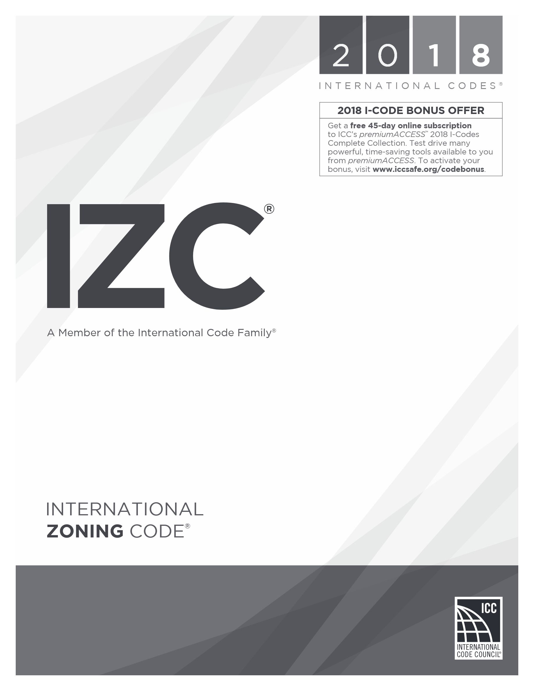 Cover preview — 2018 International Zoning Code — Page 2