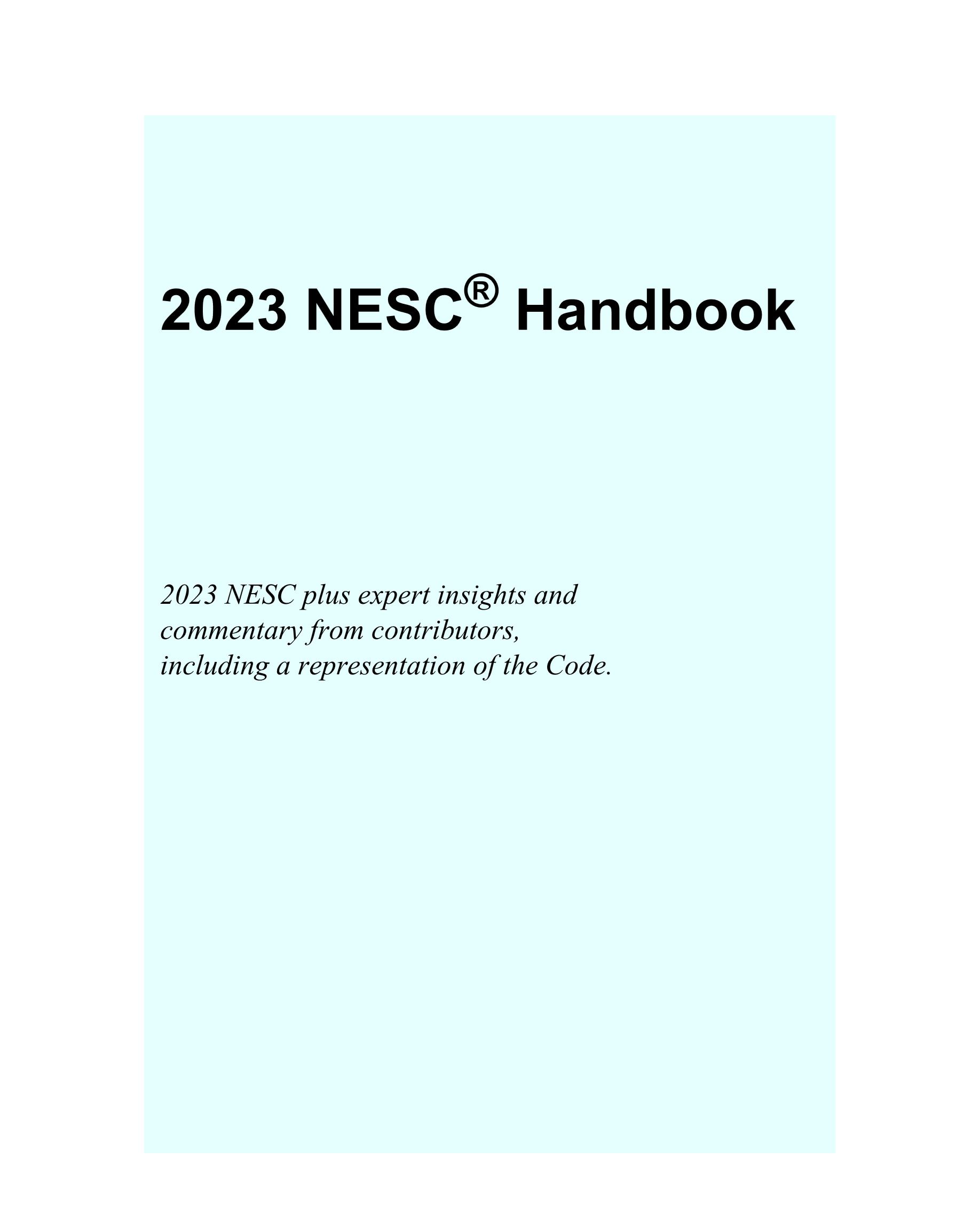 Cover preview — IEEE NESC Handbook - 2023 National Electrical Safety Code (NESC(R)) Handbook — Page 2