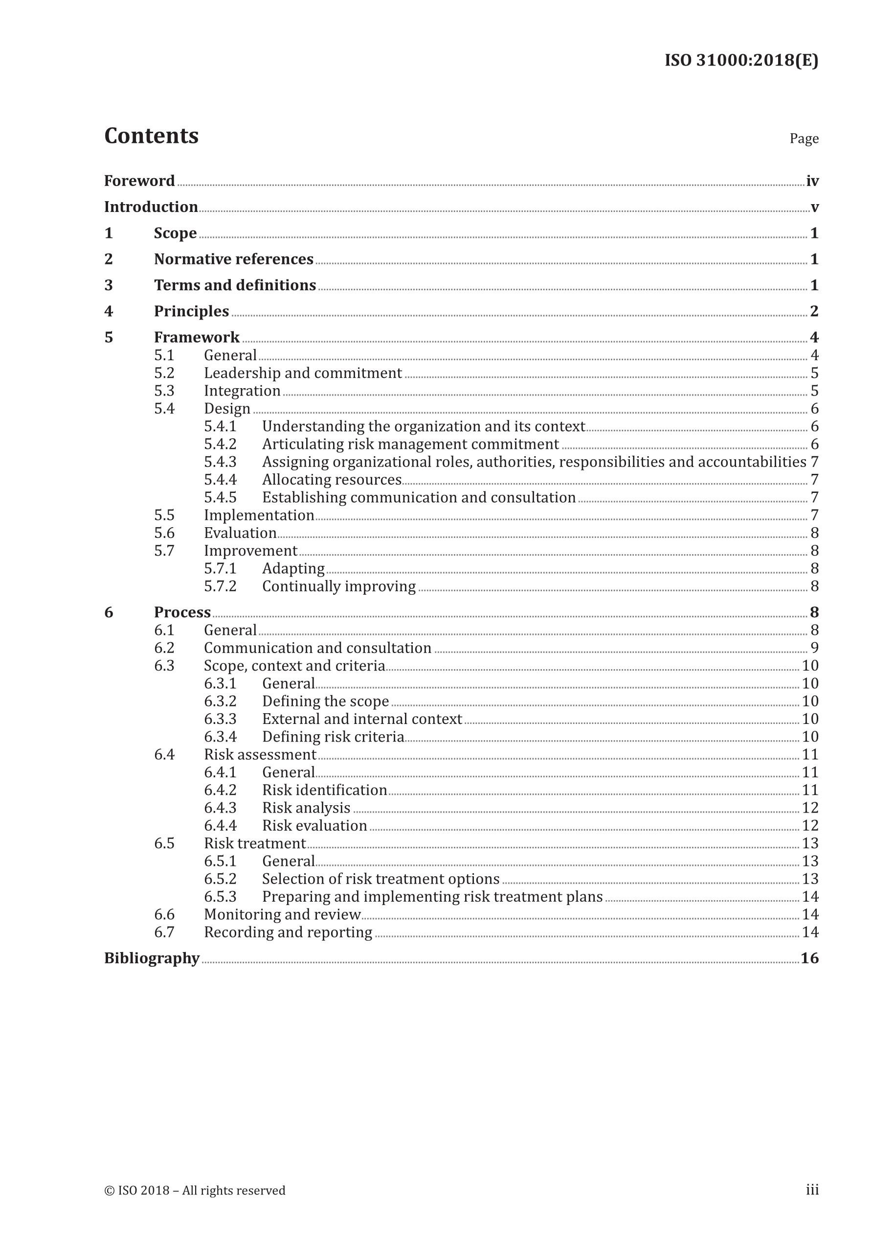 Cover preview — ISO 31000:2018 Risk management — Guidelines — Page 3
