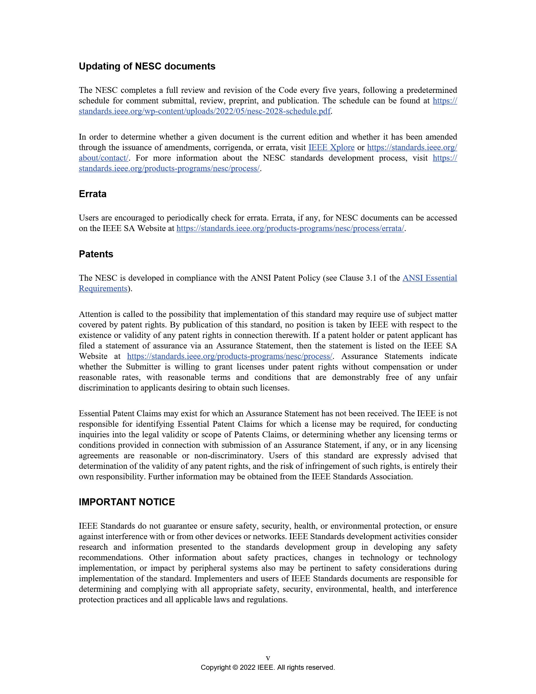 Cover preview — IEEE C2 National Electrical Safety Code (NESC) — Page 6