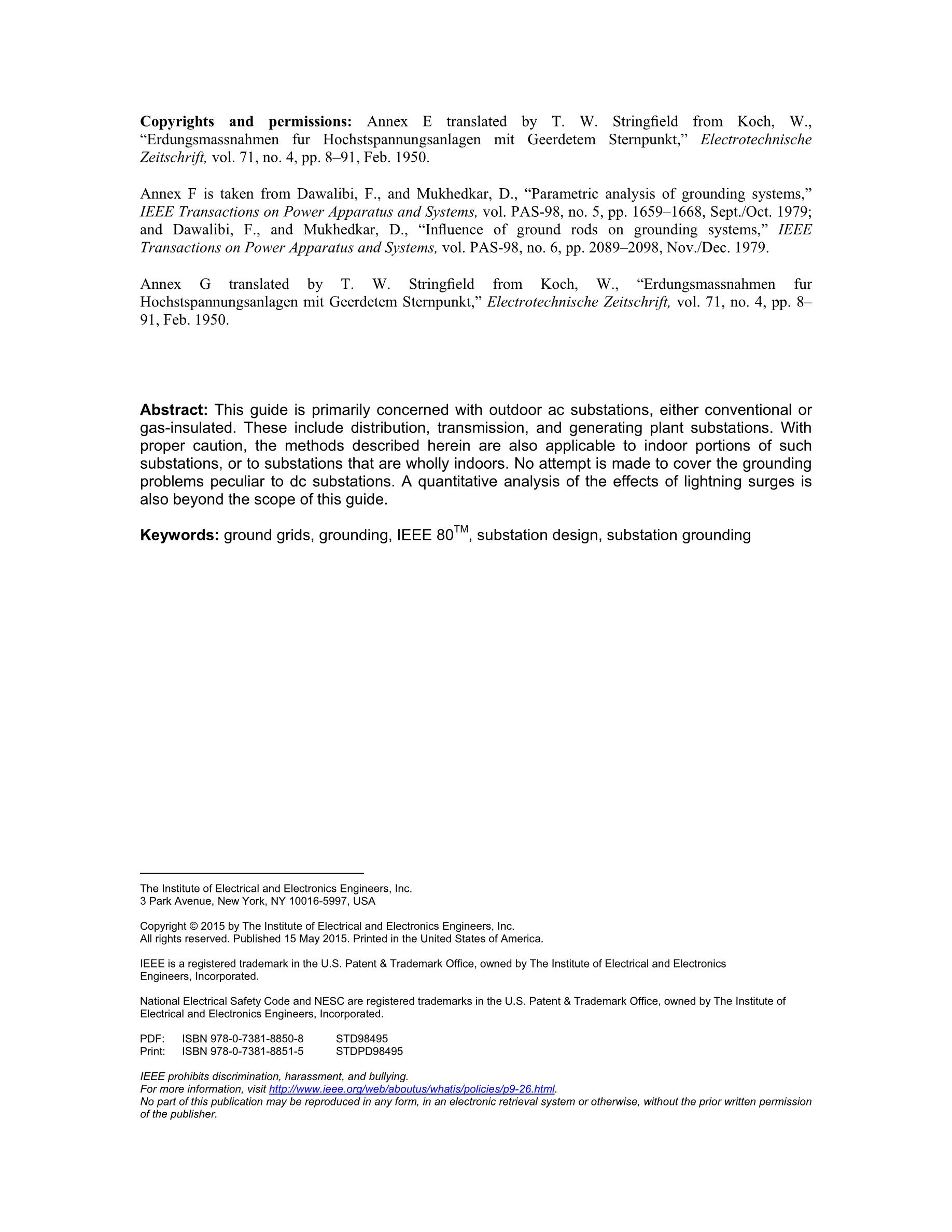 Cover preview — IEEE 80 Guide for Safety in AC Substation Grounding — Page 4
