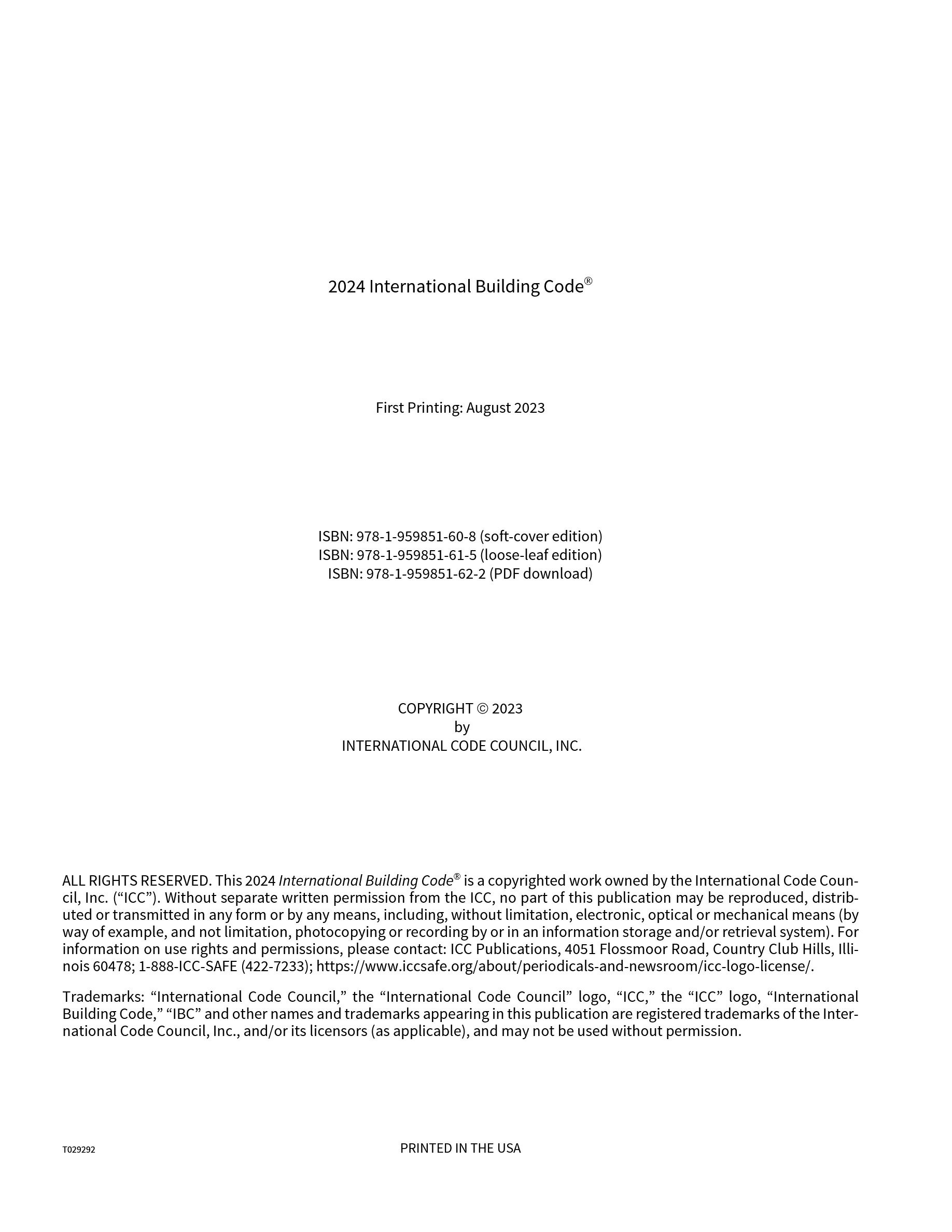 Cover preview — 2024 International Building Code ICC IBC — Page 3