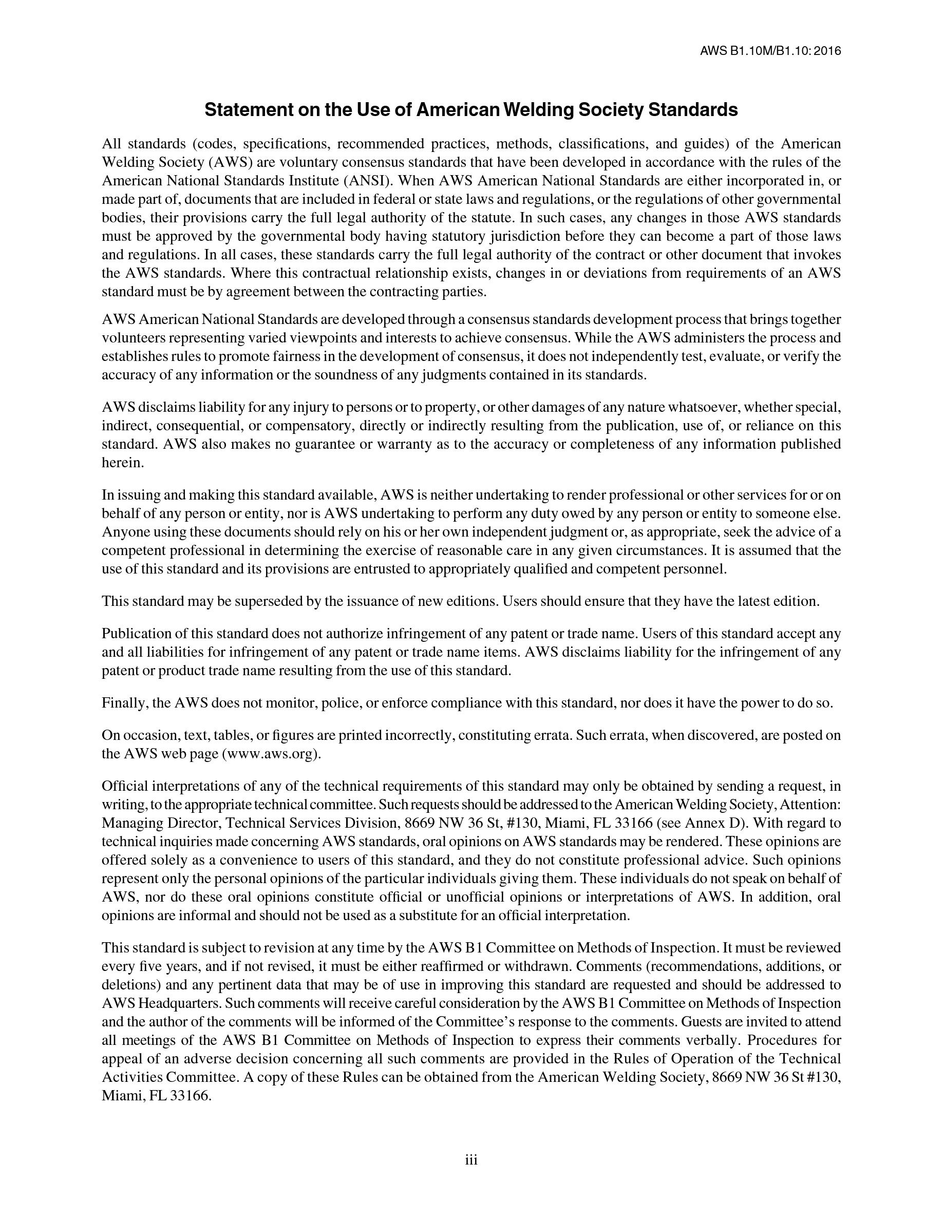 Cover preview — AWS B1.10M/B1.10 Guide for the Nondestructive Examination of Welds — Page 4