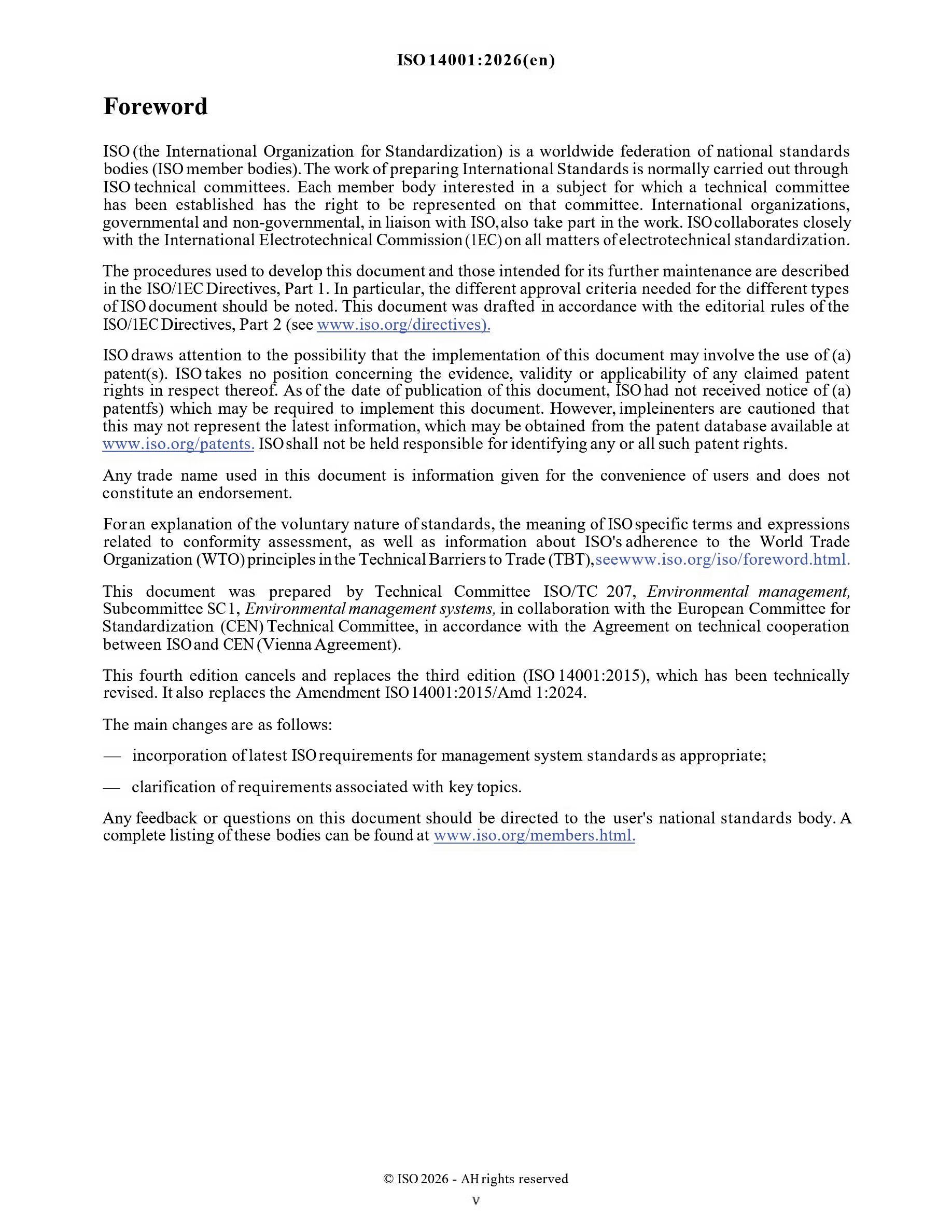 Cover preview — ISO 14001 - 2026 Environmental management systems - Requirements with guidance for use — Page 5