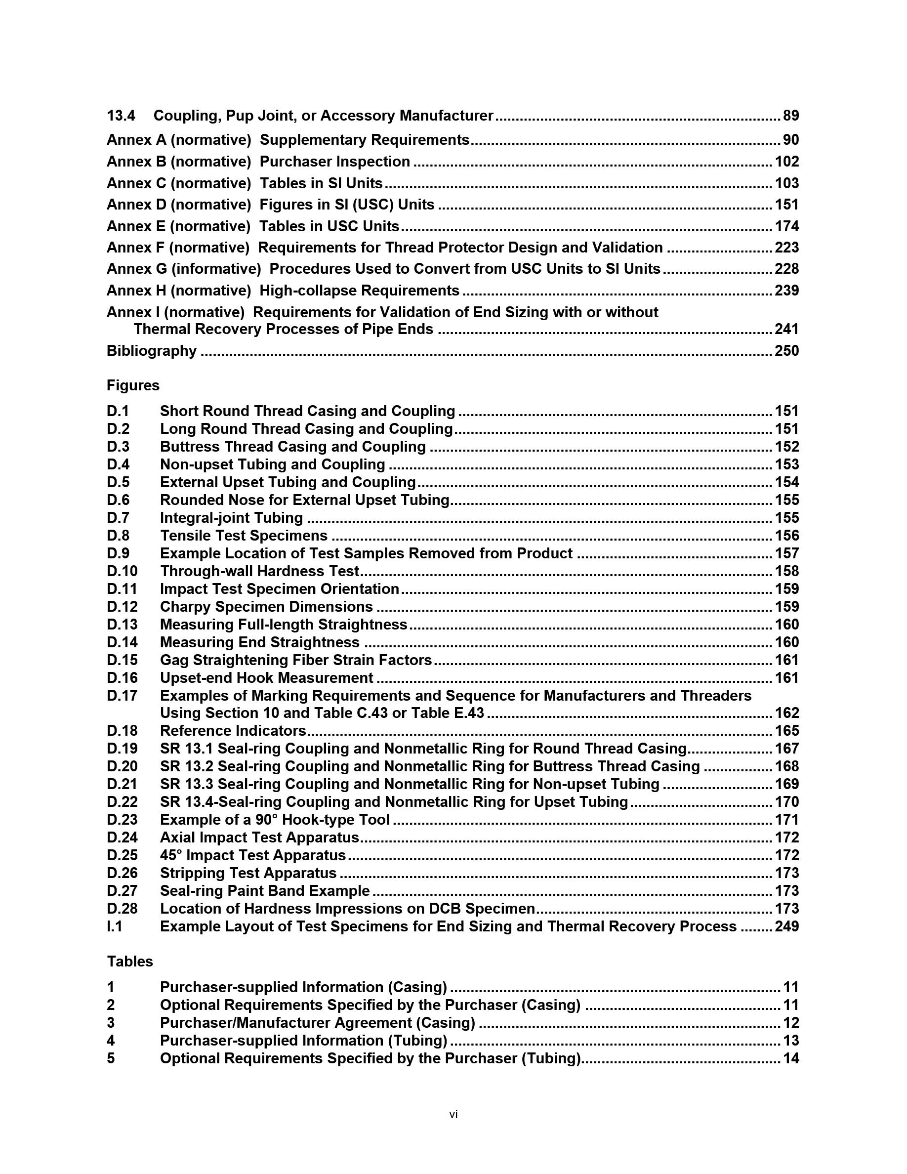 Cover preview — API Spec 5CT Casing and Tubing, Eleventh Edition, Includes Errata 1 (2024) Errata 2 (2024), Errata 3 (2026), and Addendum 1 (2025) — Page 6