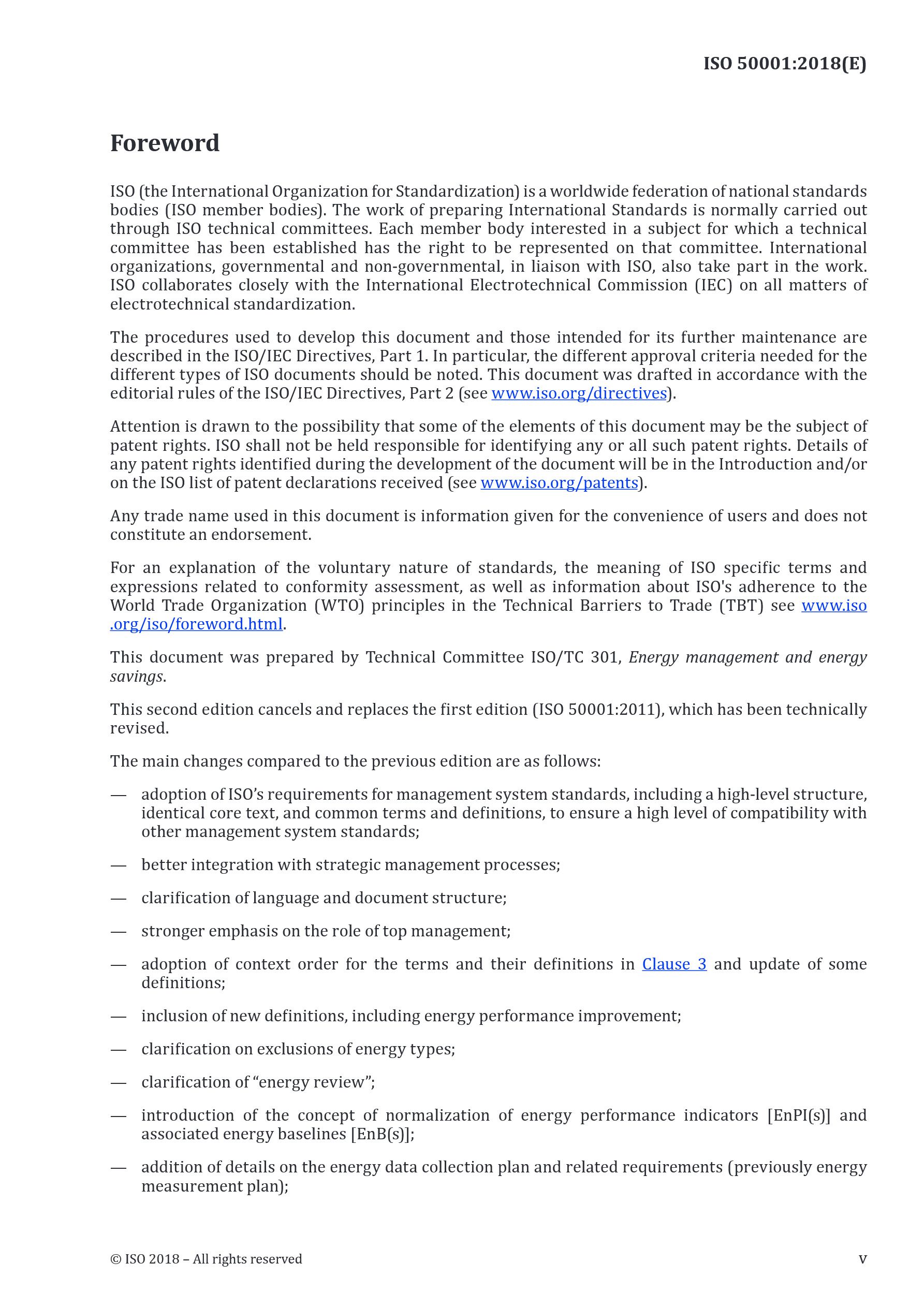 Cover preview — ISO 50001:2018 Energy management systems — Requirements with guidance for use — Page 5